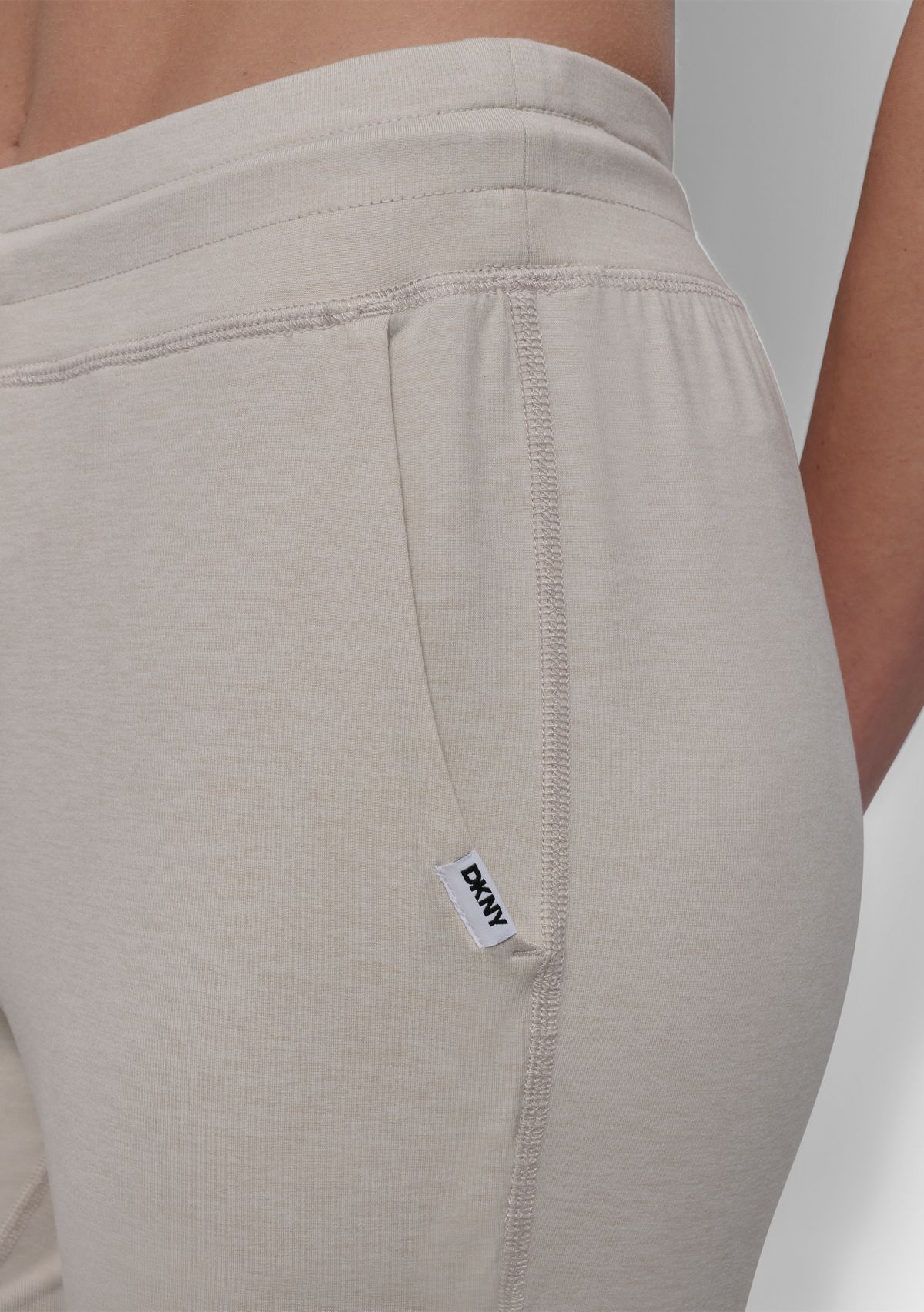 Space Dye High Waist Slim Fit Joggers with Pockets 