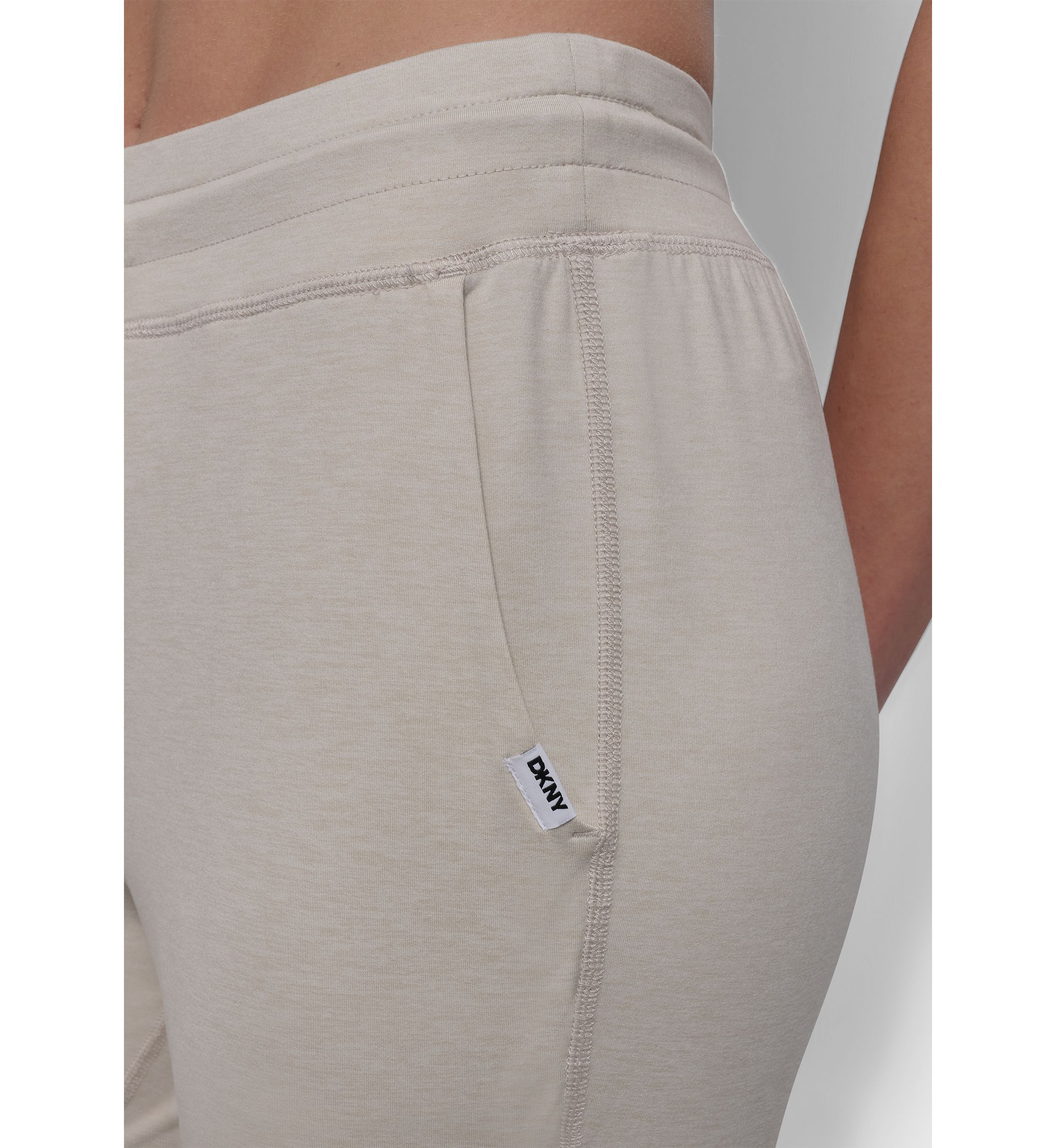 Space Dye High Waist Slim Fit Joggers with Pockets 