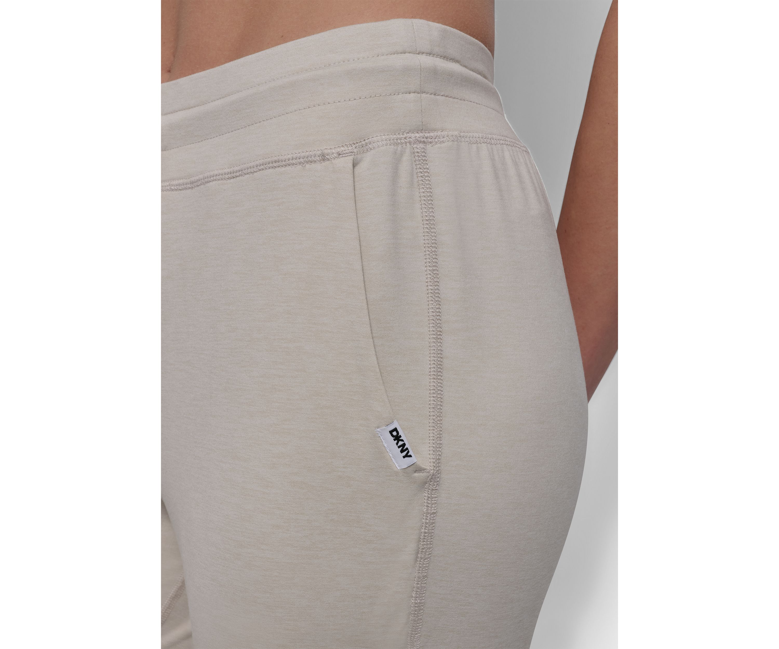 Space Dye High Waist Slim Fit Joggers with Pockets 