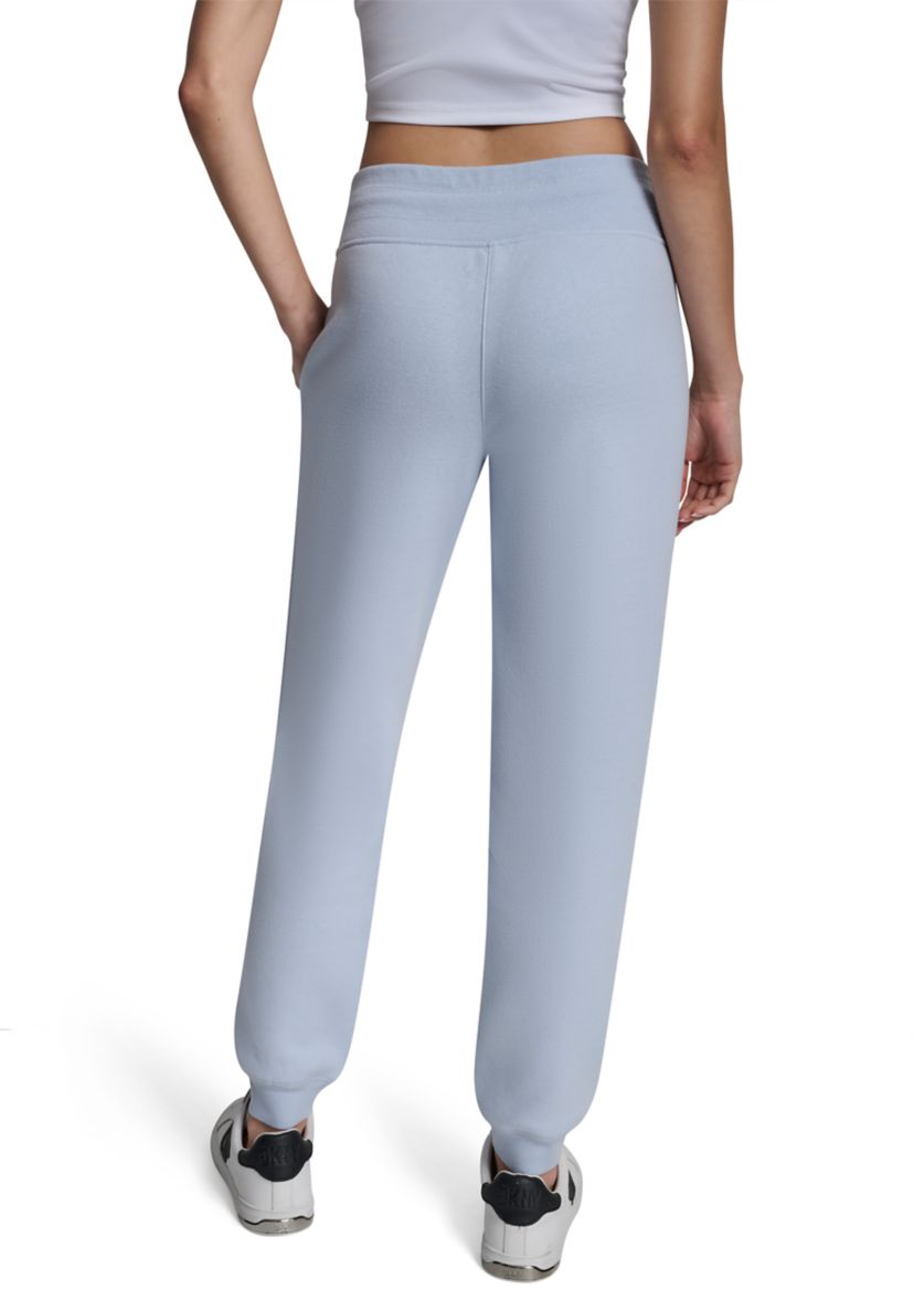 Cuffed Rhinestone Logo Joggers