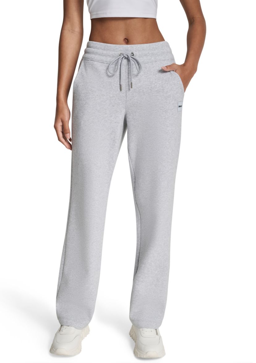 Womens Tonal Patch Logo Track Pants with Pockets