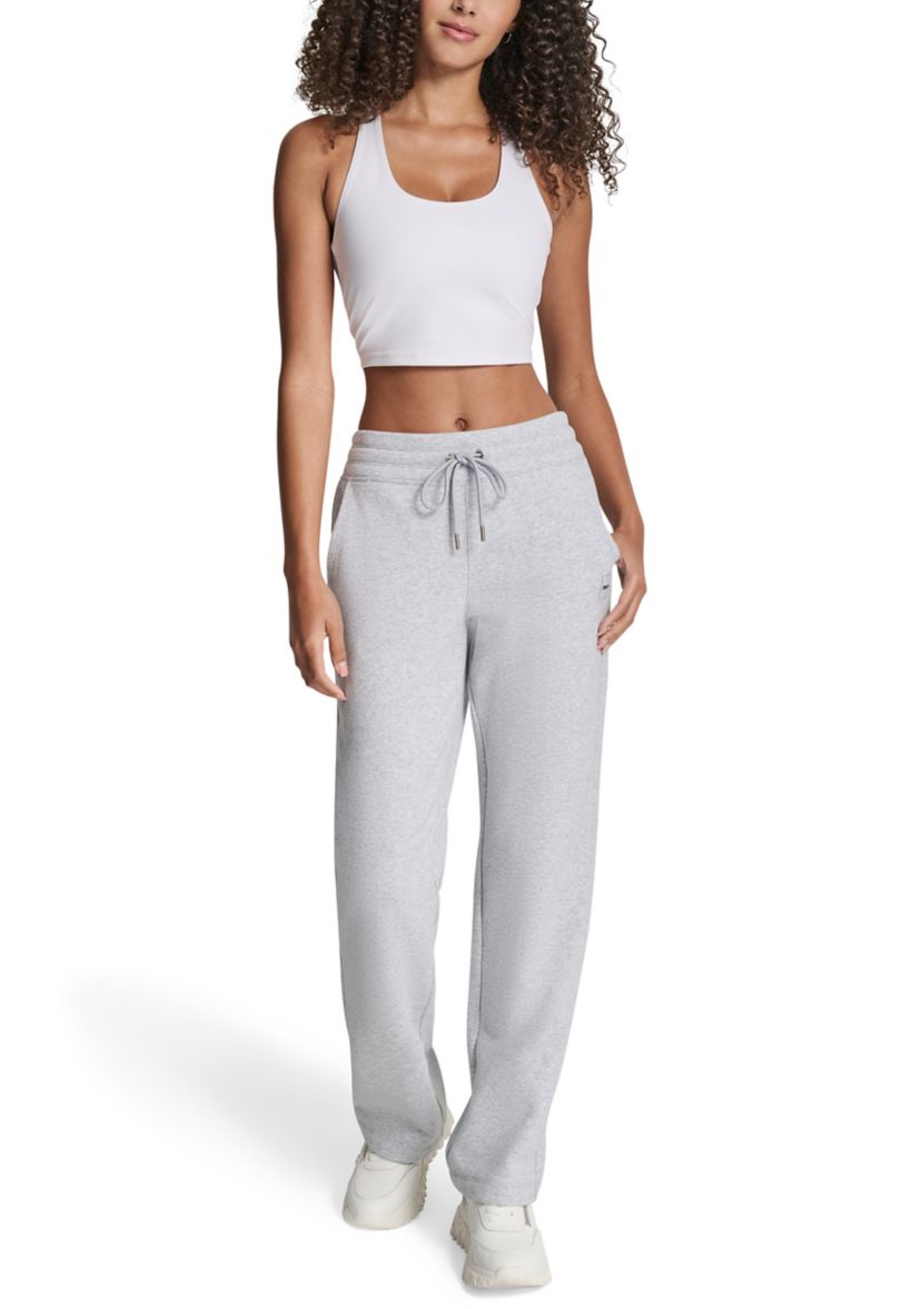Womens Tonal Patch Logo Track Pants with Pockets