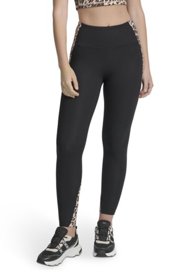 Women's Print Blocked Super High Waist Full Length Leggings