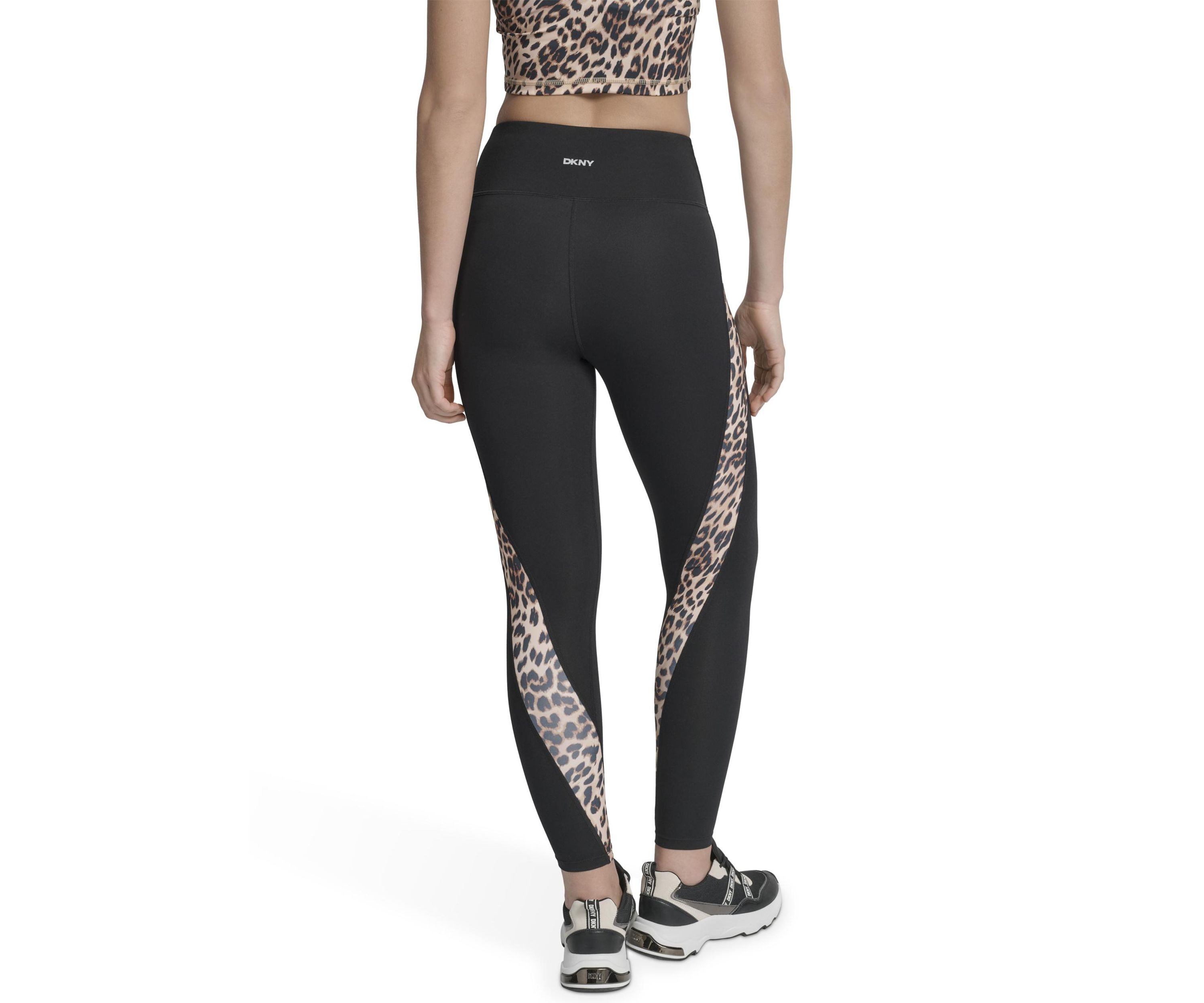 Womens Print Blocked Super High Waist Full Length Leggings