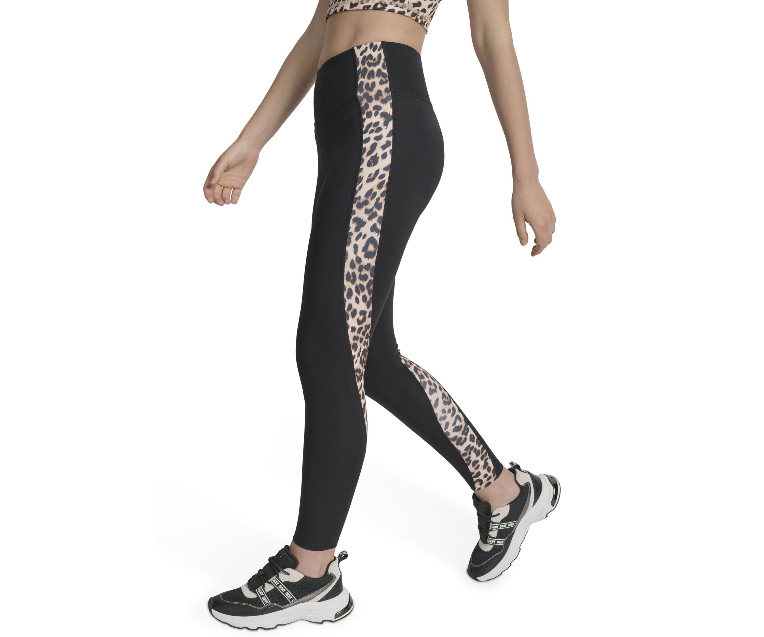 Womens Print Blocked Super High Waist Full Length Leggings