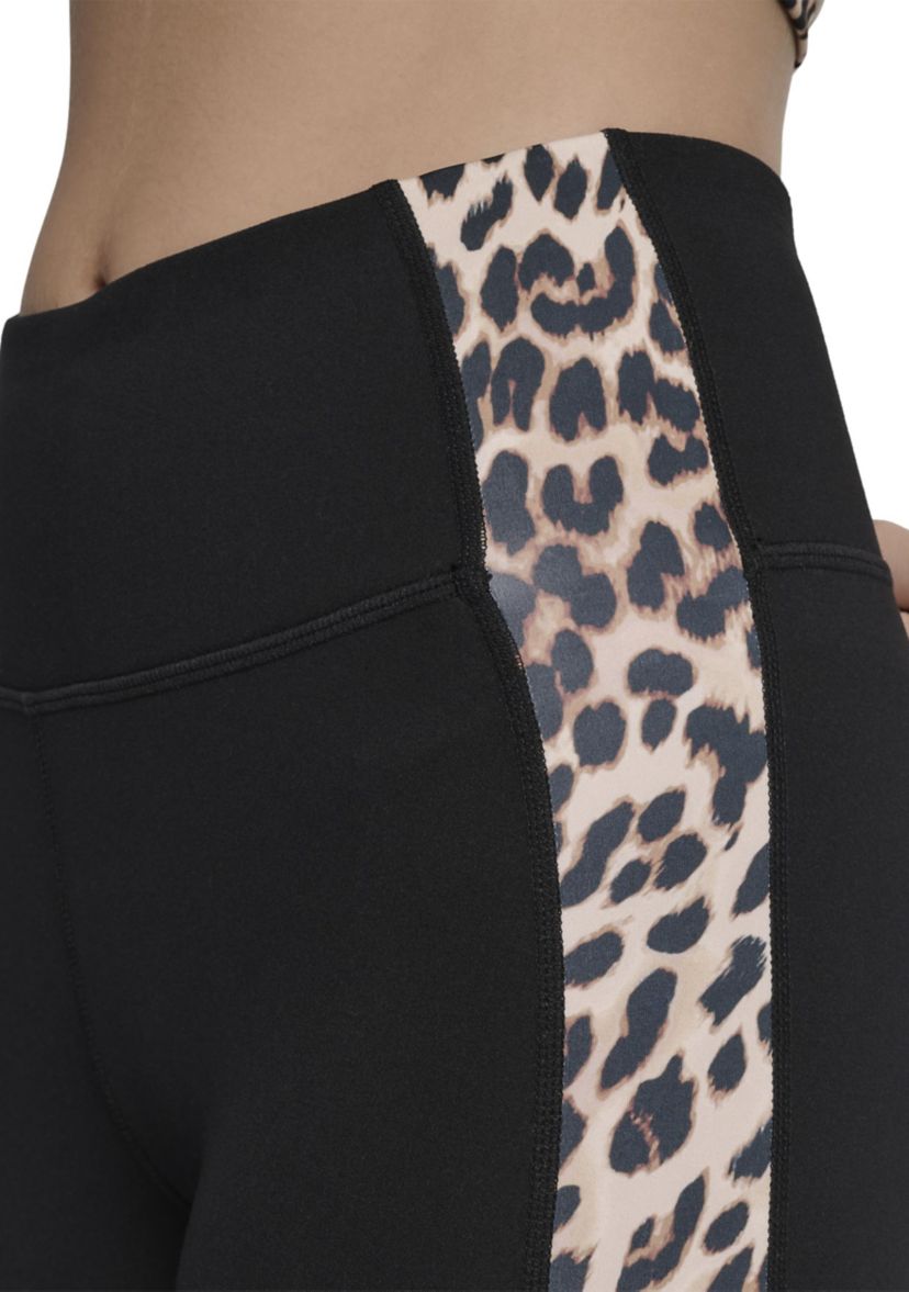 Womens Print Blocked Super High Waist Full Length Leggings
