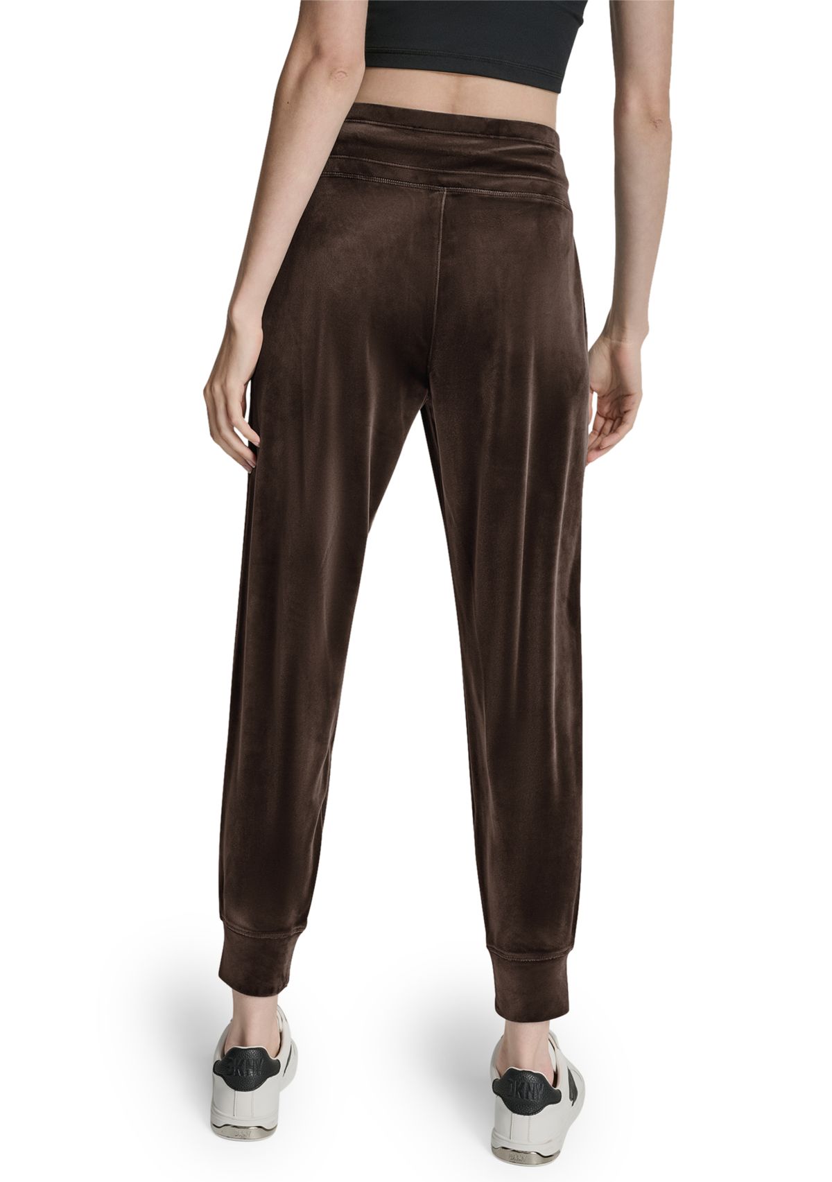 Womens Mid-Rise Slim Fit Jogger with Logo Embroidery 