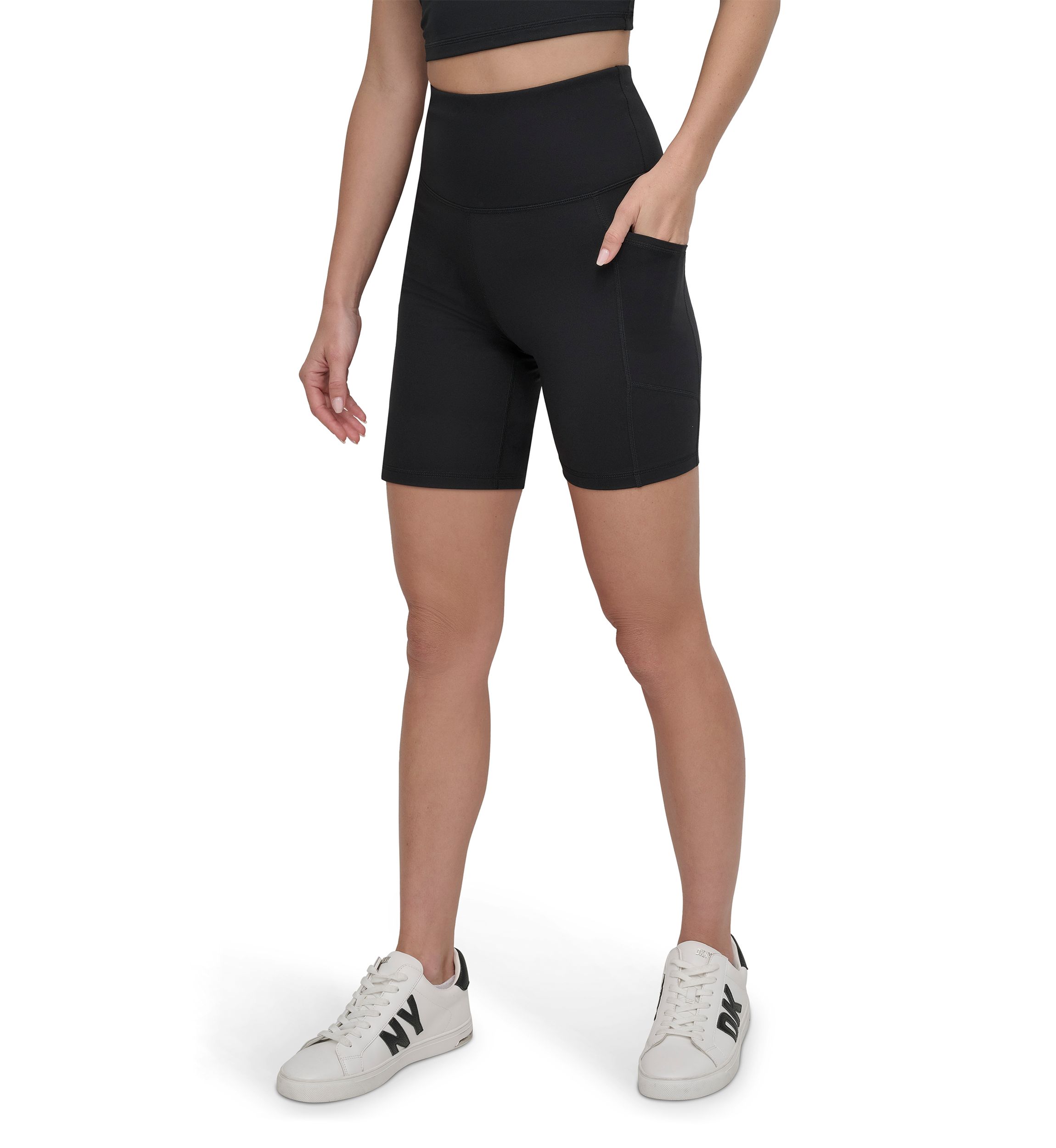 Womens Balance Compression Super High Rise 6" Bike Shorts with Pockets