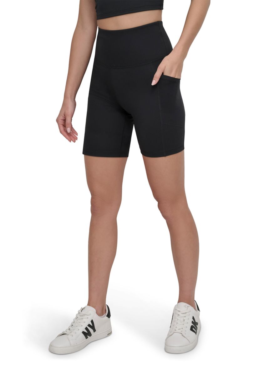 Womens Balance Compression Super High Rise 6" Bike Shorts with Pockets