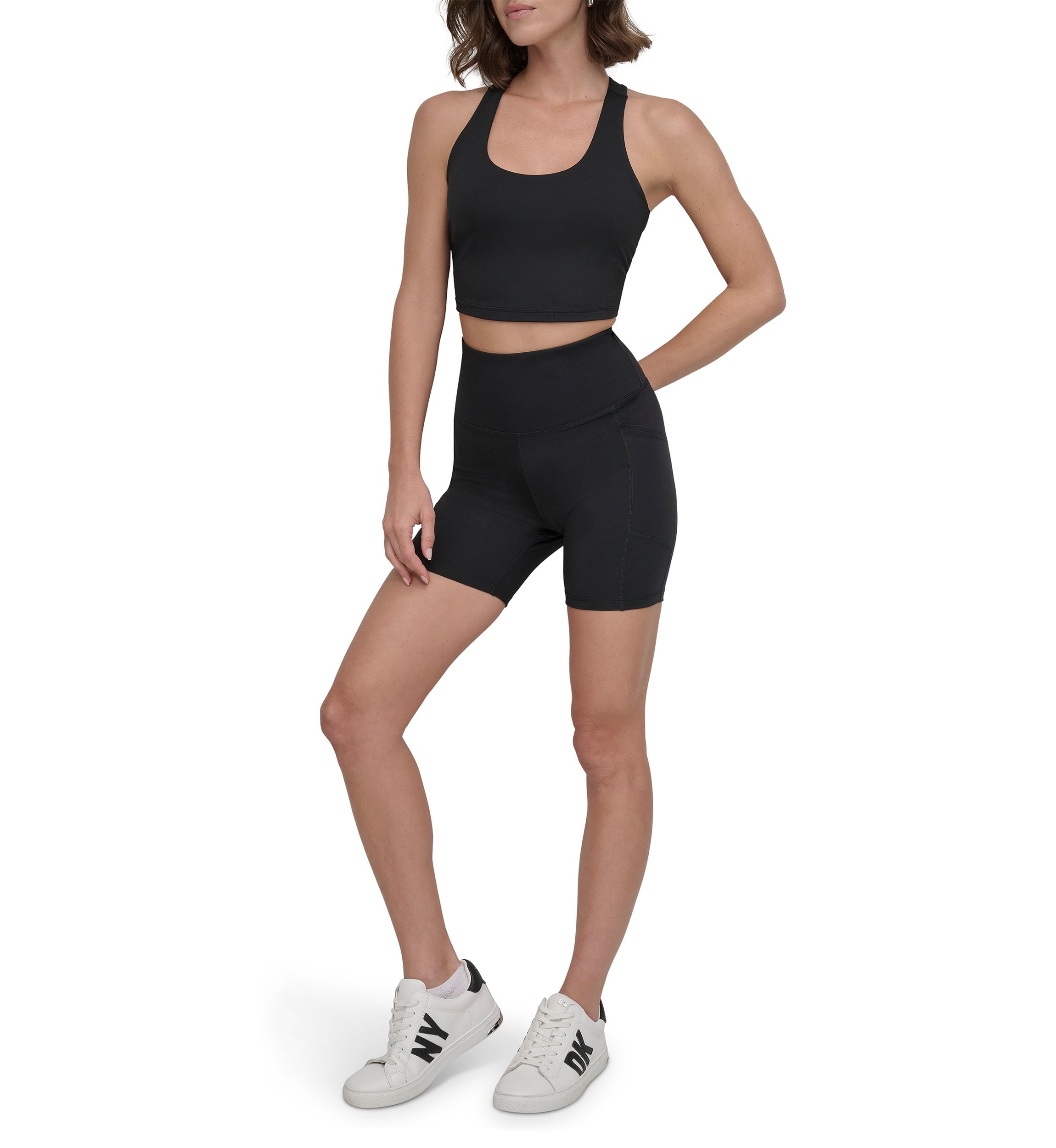 Womens Balance Compression Super High Rise 6" Bike Shorts with Pockets
