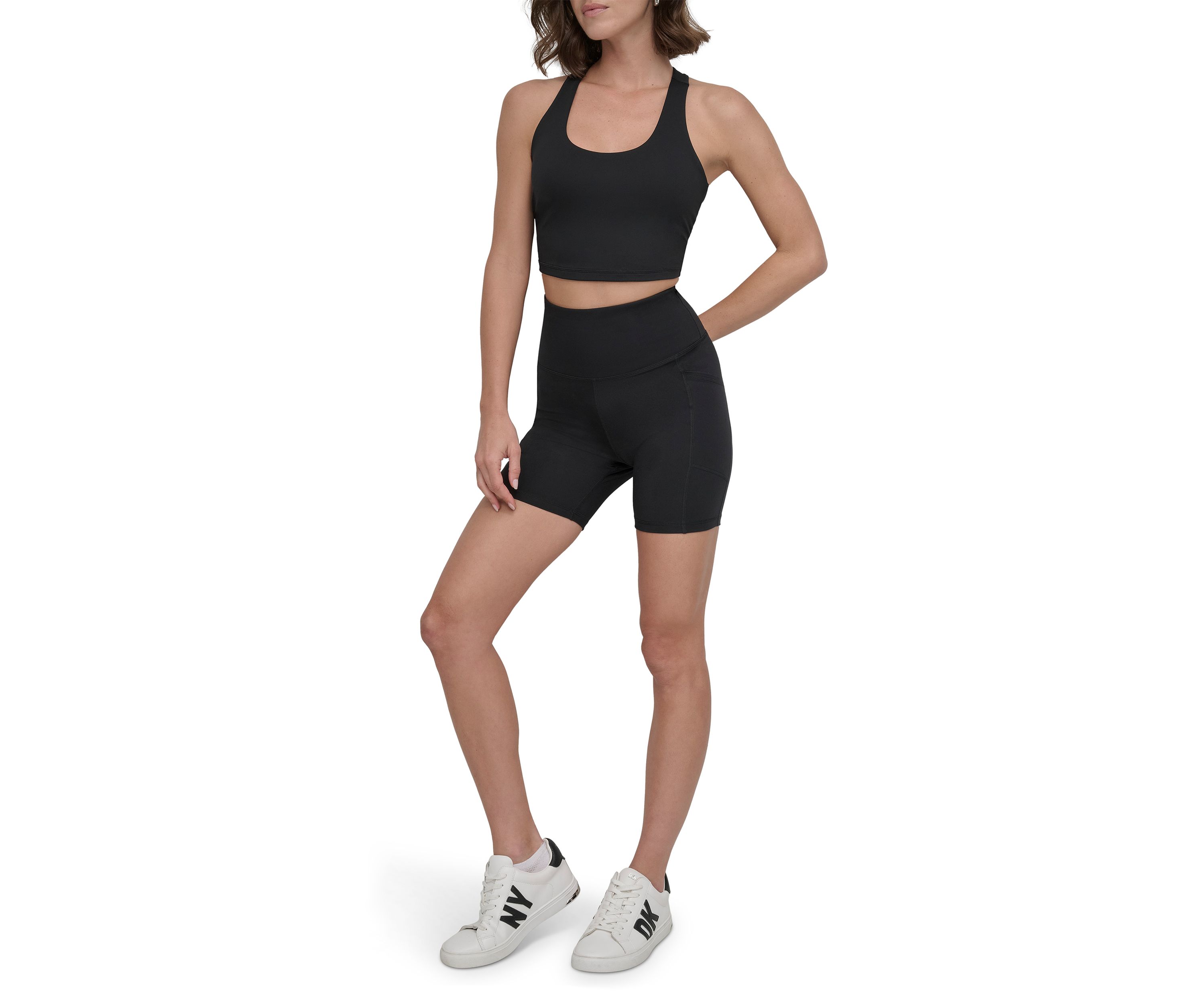 Womens Balance Compression Super High Rise 6" Bike Shorts with Pockets