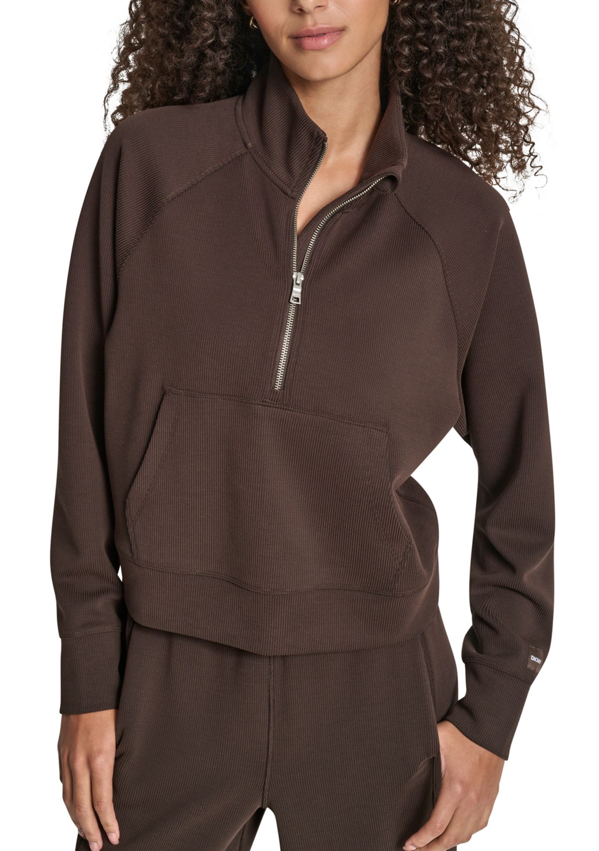 Womens Highline Ribbed Half Zip Pullover