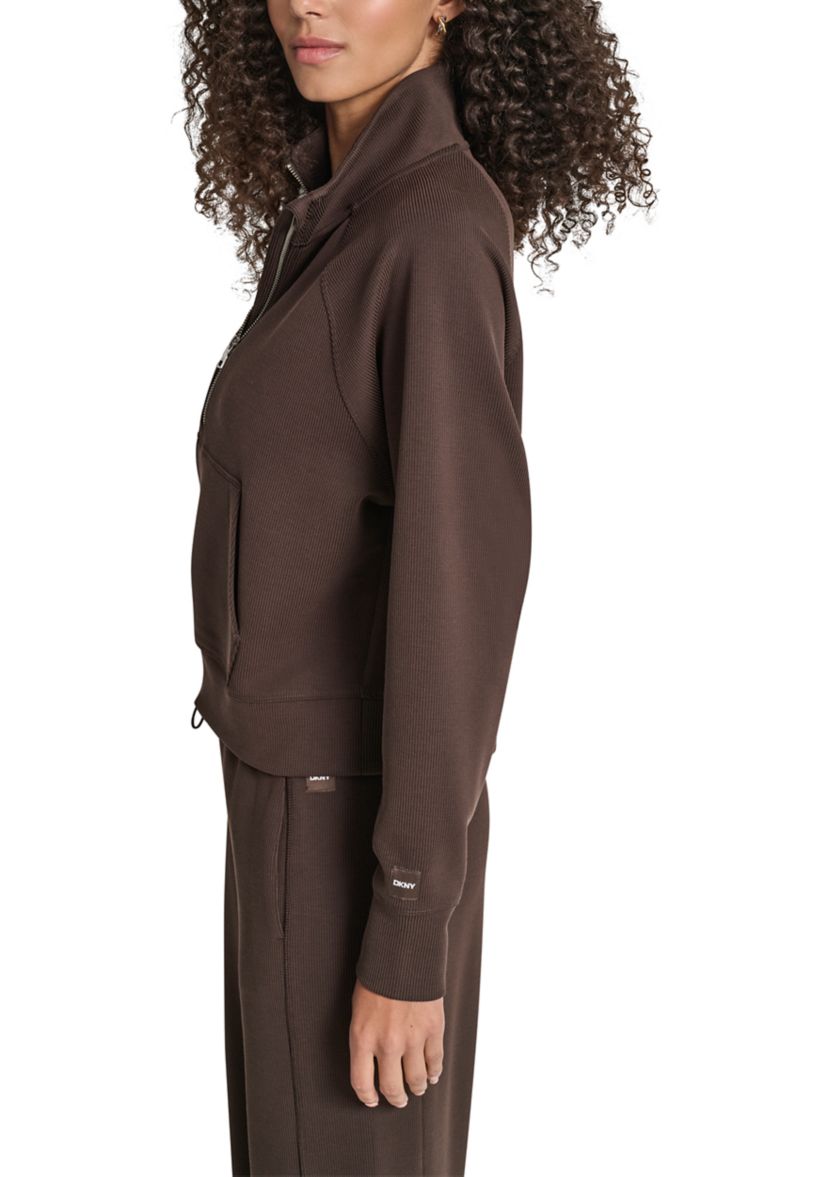 Womens Highline Ribbed Half Zip Pullover