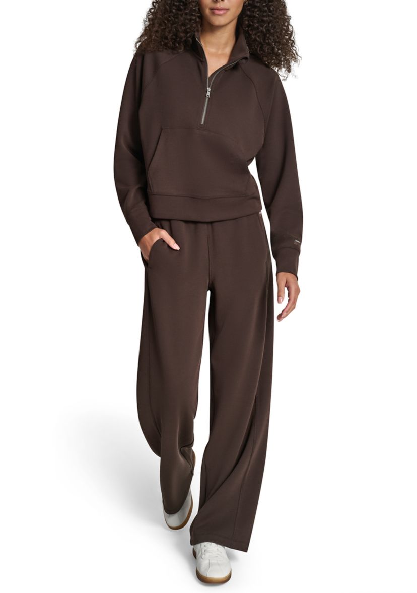 Womens Highline Ribbed Half Zip Pullover