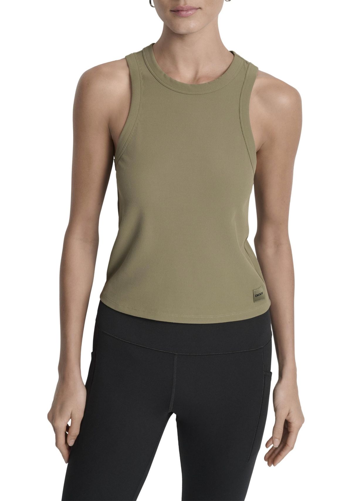 Womens Hudson Rib High Neck Meet and Greet Tank Top
