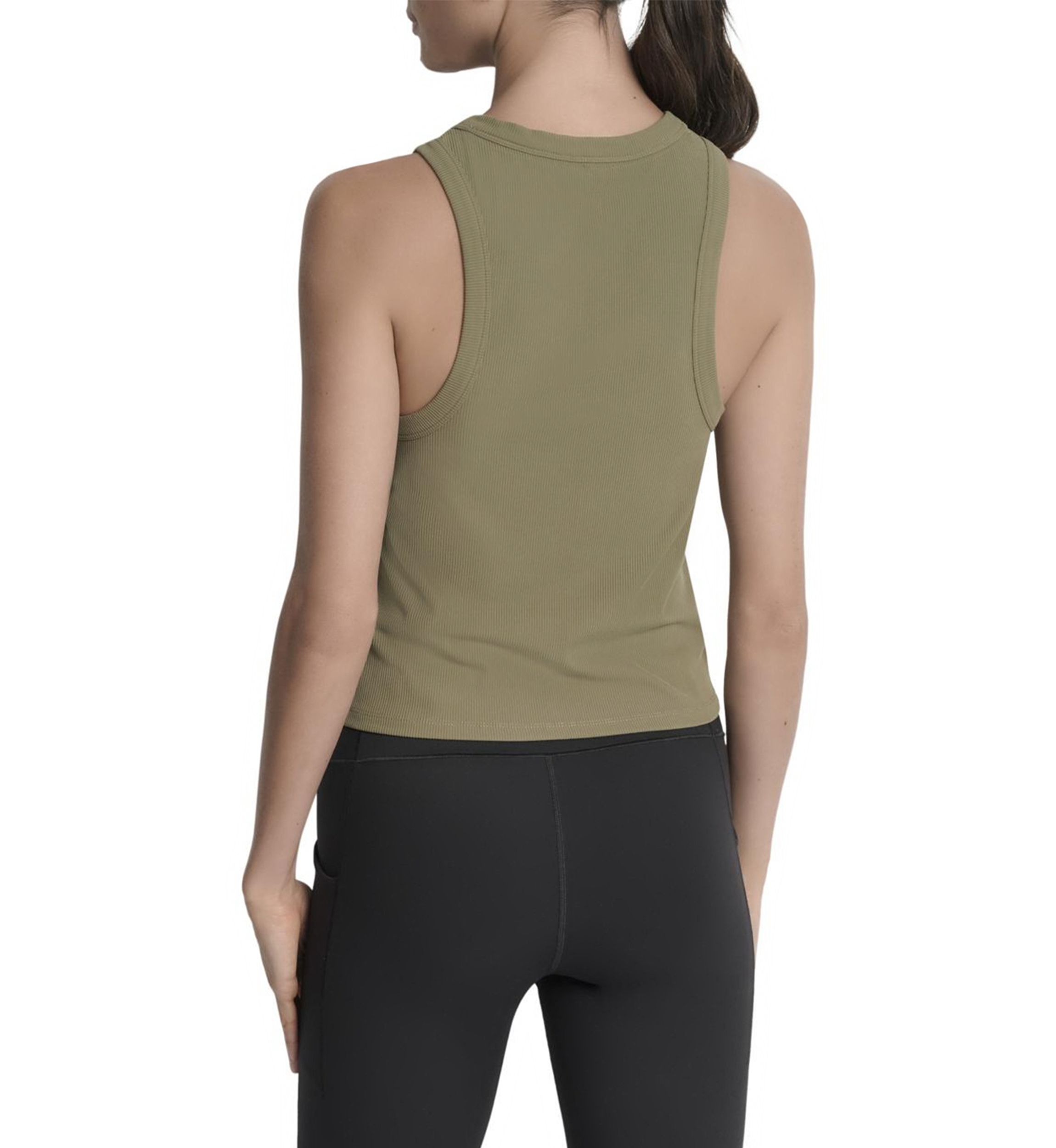 Womens Hudson Rib High Neck Meet and Greet Tank Top
