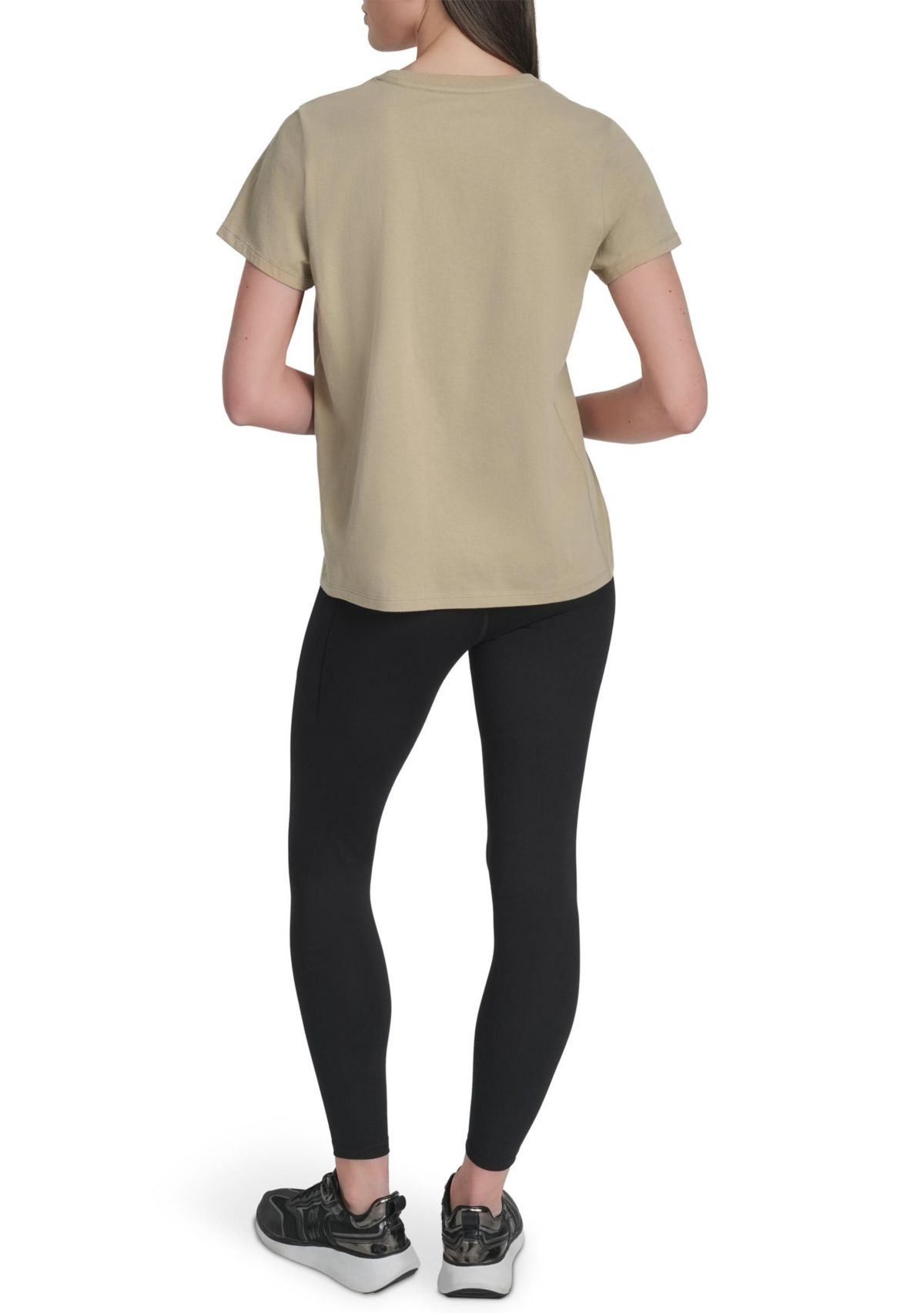 Womens HD Logo Short Sleeve Relaxed Fit Crew Neck T-Shirt