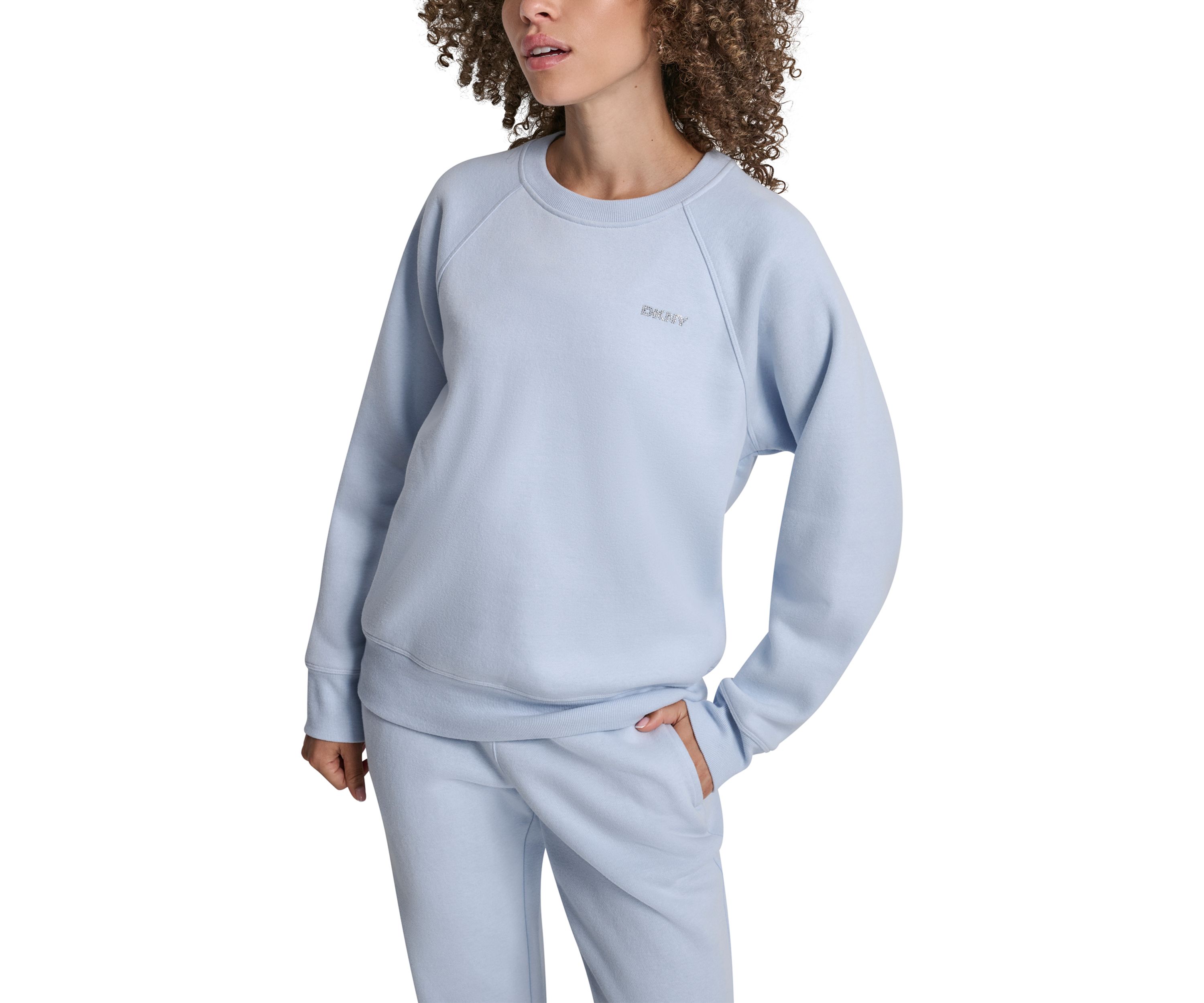 Rhinestone Logo Raglan Pullover