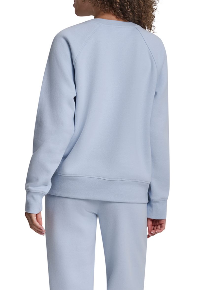 Rhinestone Logo Raglan Pullover
