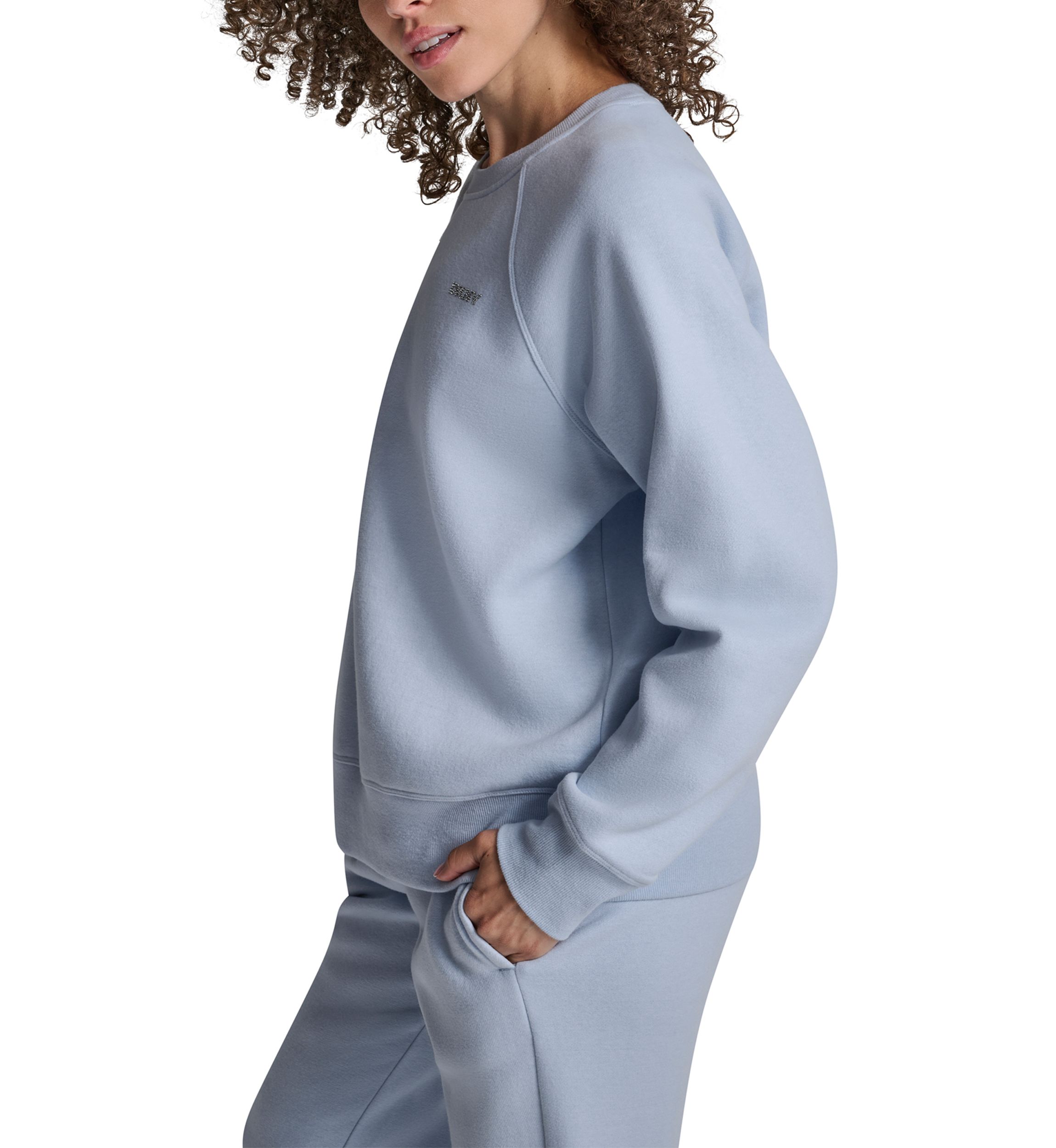 Rhinestone Logo Raglan Pullover