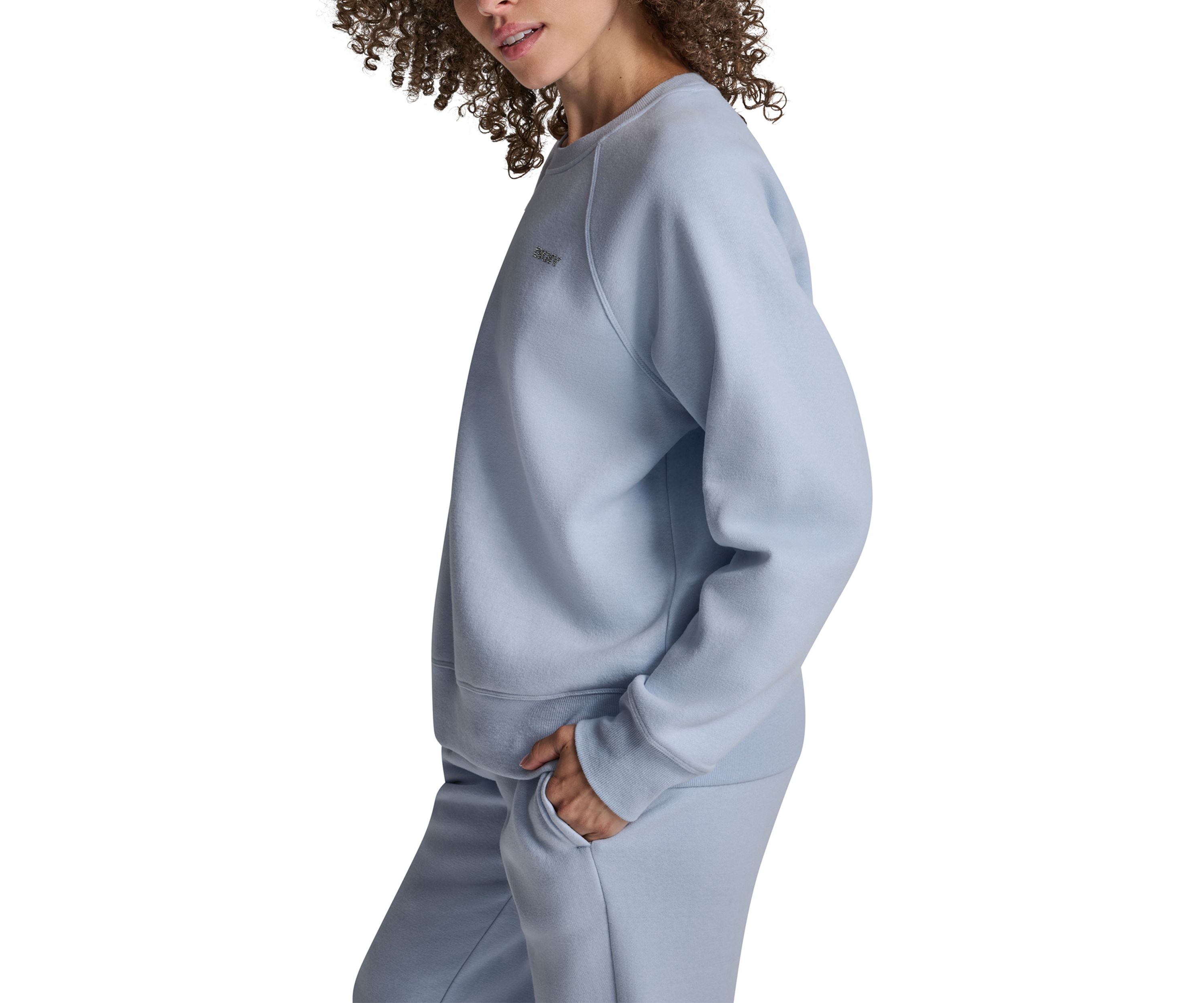 Rhinestone Logo Raglan Pullover
