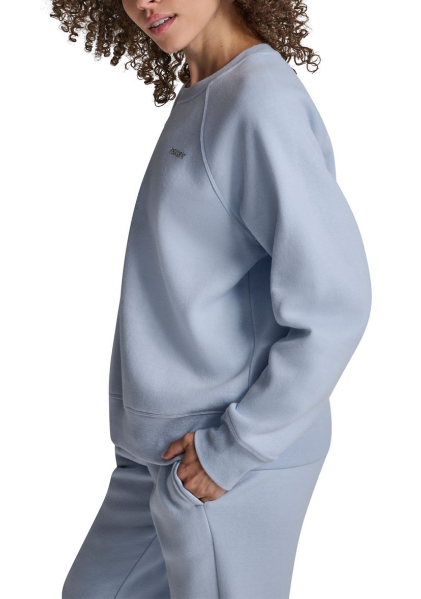 Rhinestone Logo Raglan Pullover