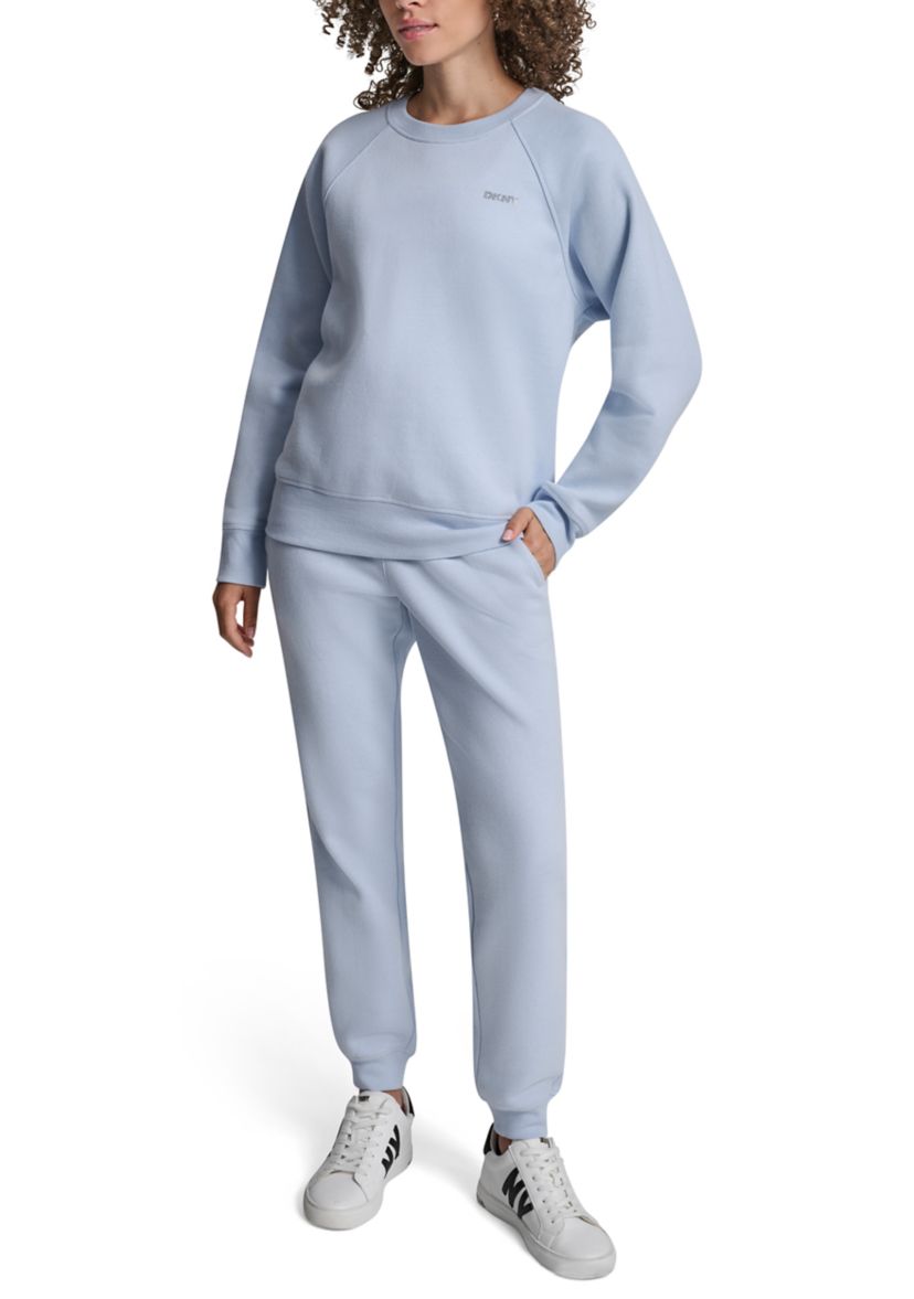 Rhinestone Logo Raglan Pullover