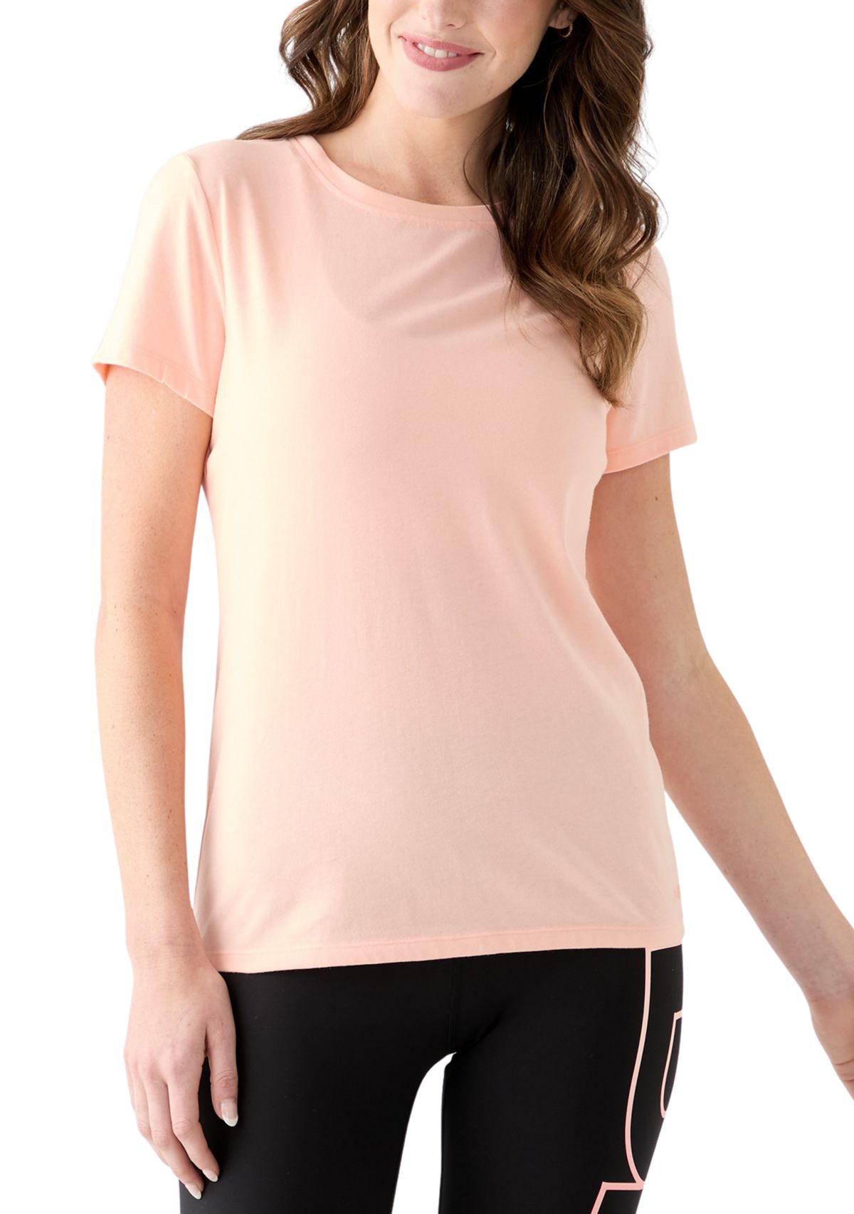 Solid Crew Neck Embroidered T-Shirt 