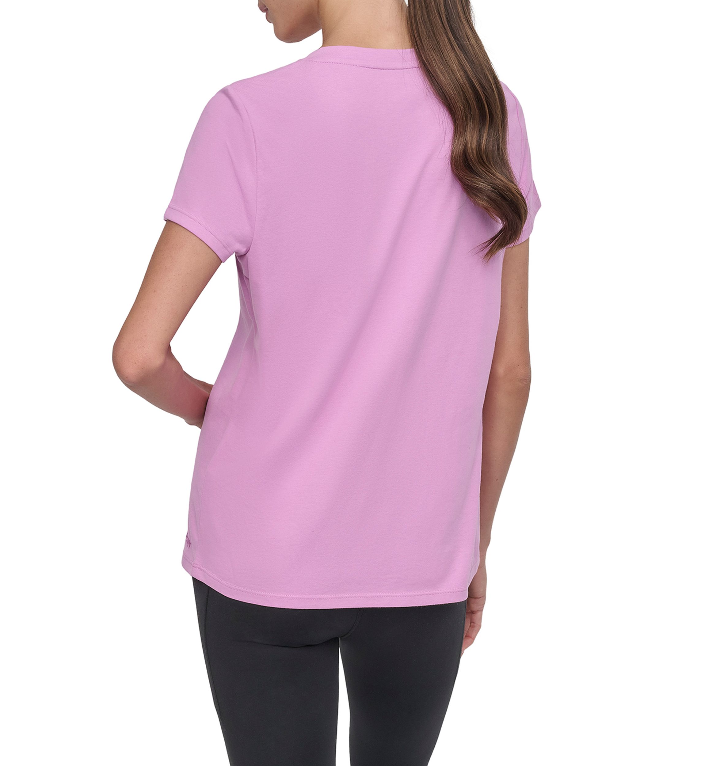 Solid V-Neck T-Shirt with Embroidered Logo 