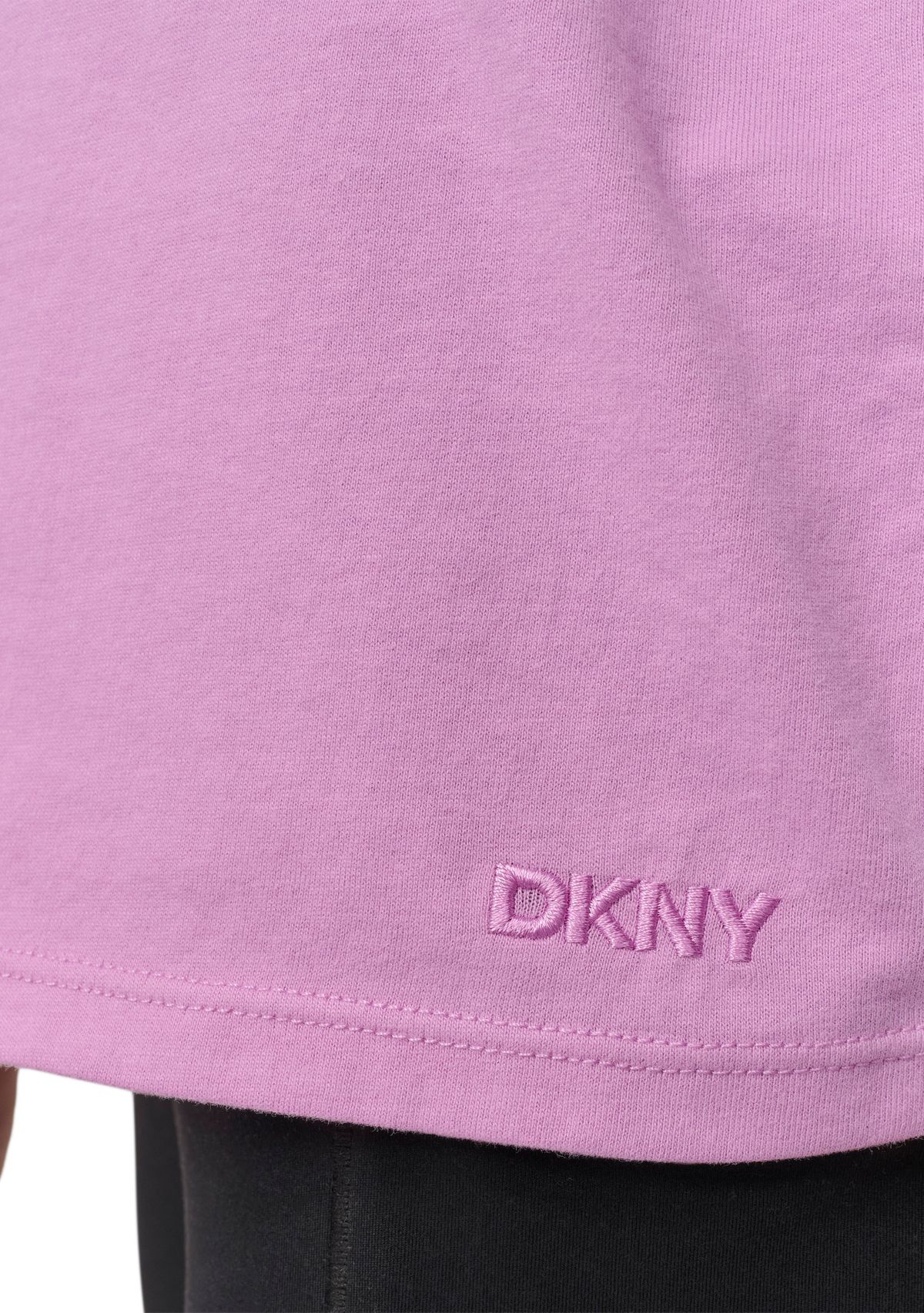 Solid V-Neck T-Shirt with Embroidered Logo 
