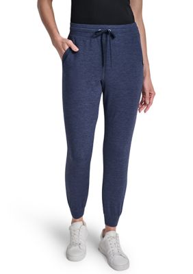 DKNY Sport Women's Spacedye High Waist Slim Fit Joggers