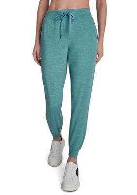 DKNY Sport Women's Spacedye High Waist Slim Fit Joggers, Medium