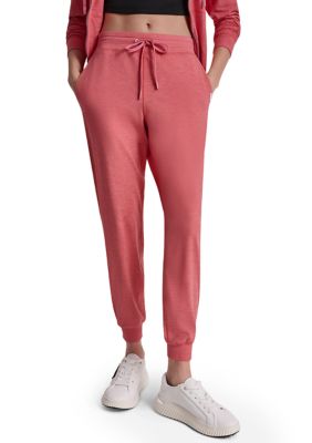 DKNY Sport Women's Spacedye High Waist Slim Fit Joggers, XL
