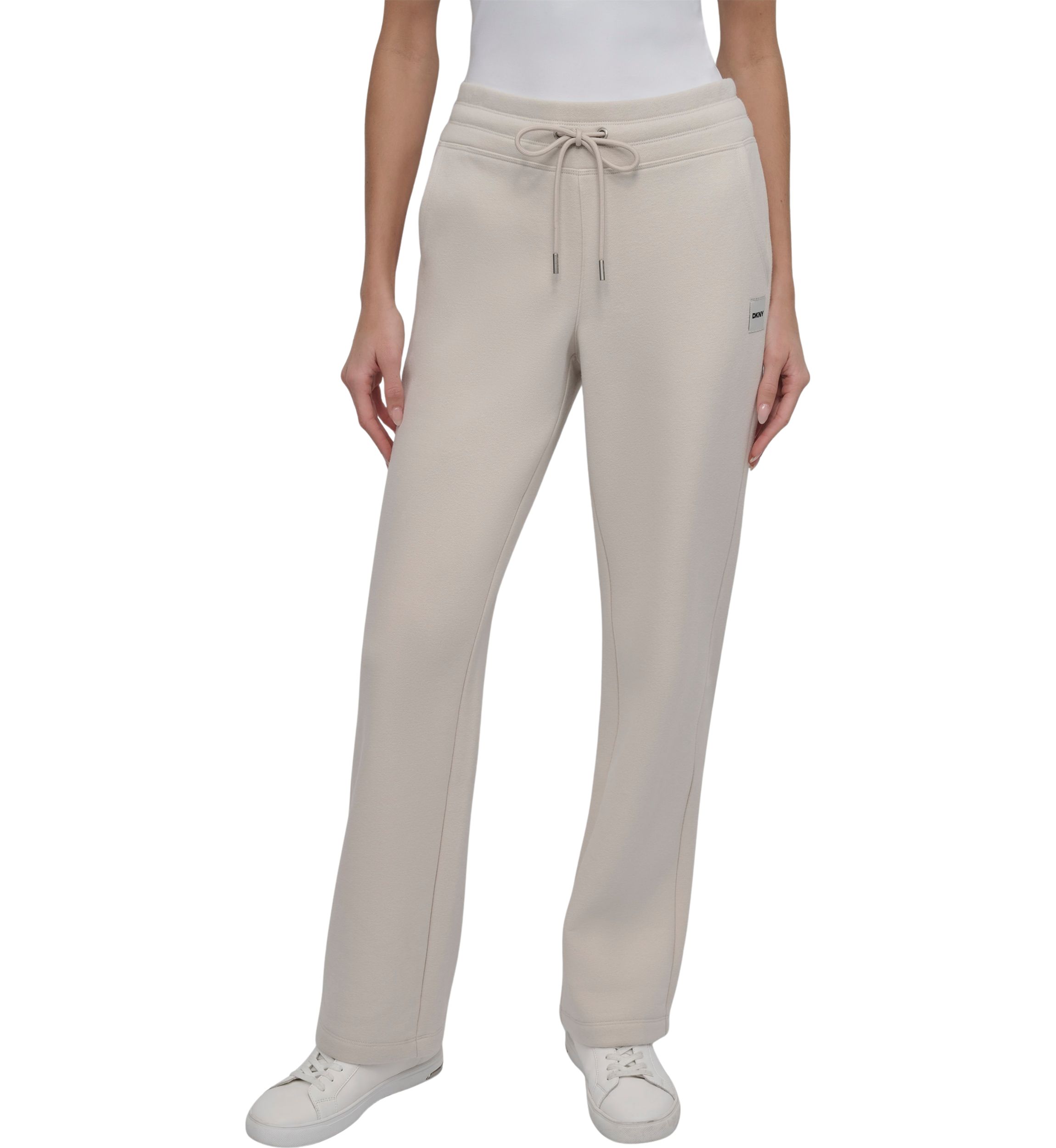 Tonal Logo Patch Track Pants with Pockets 