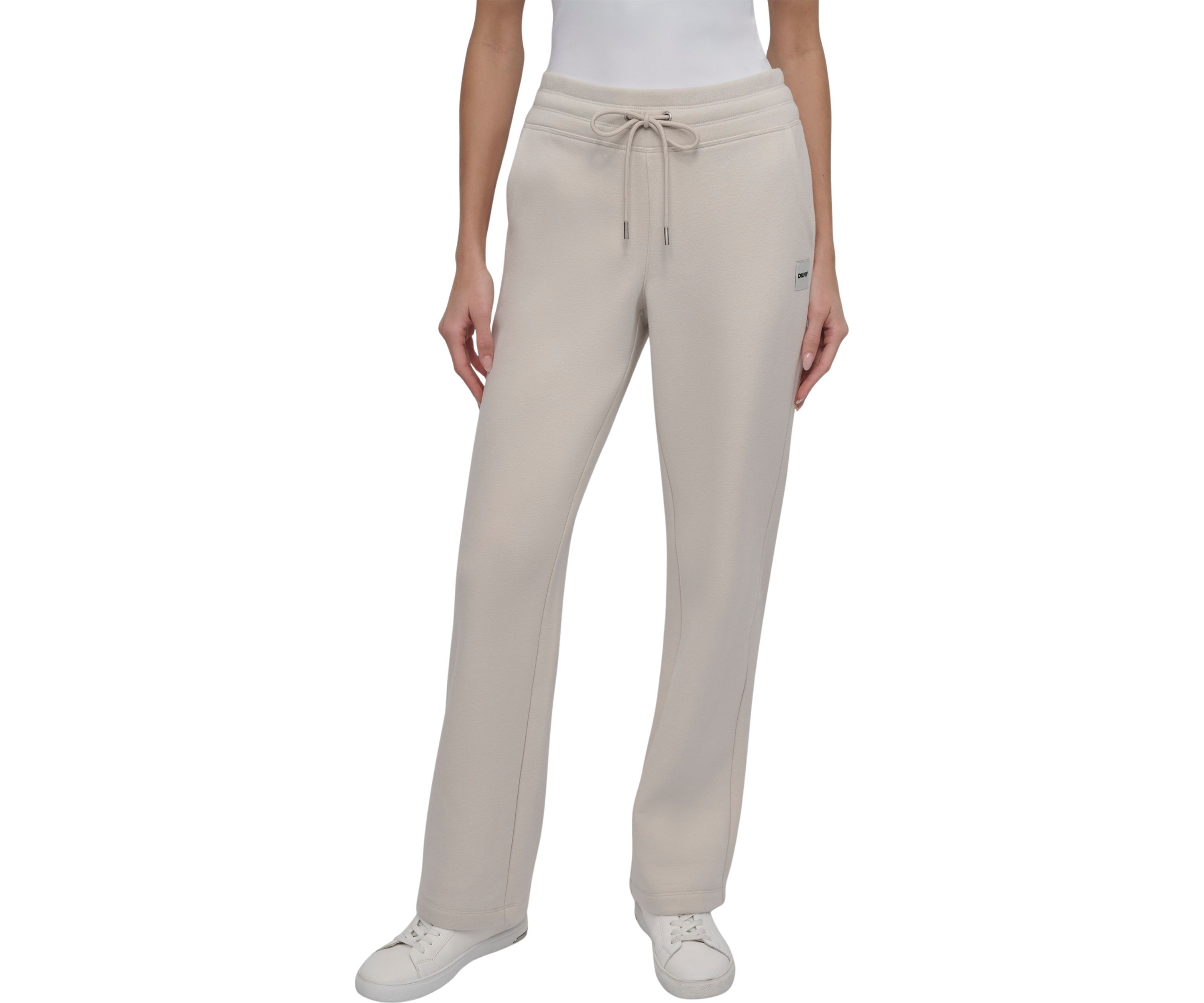 Tonal Logo Patch Track Pants with Pockets 