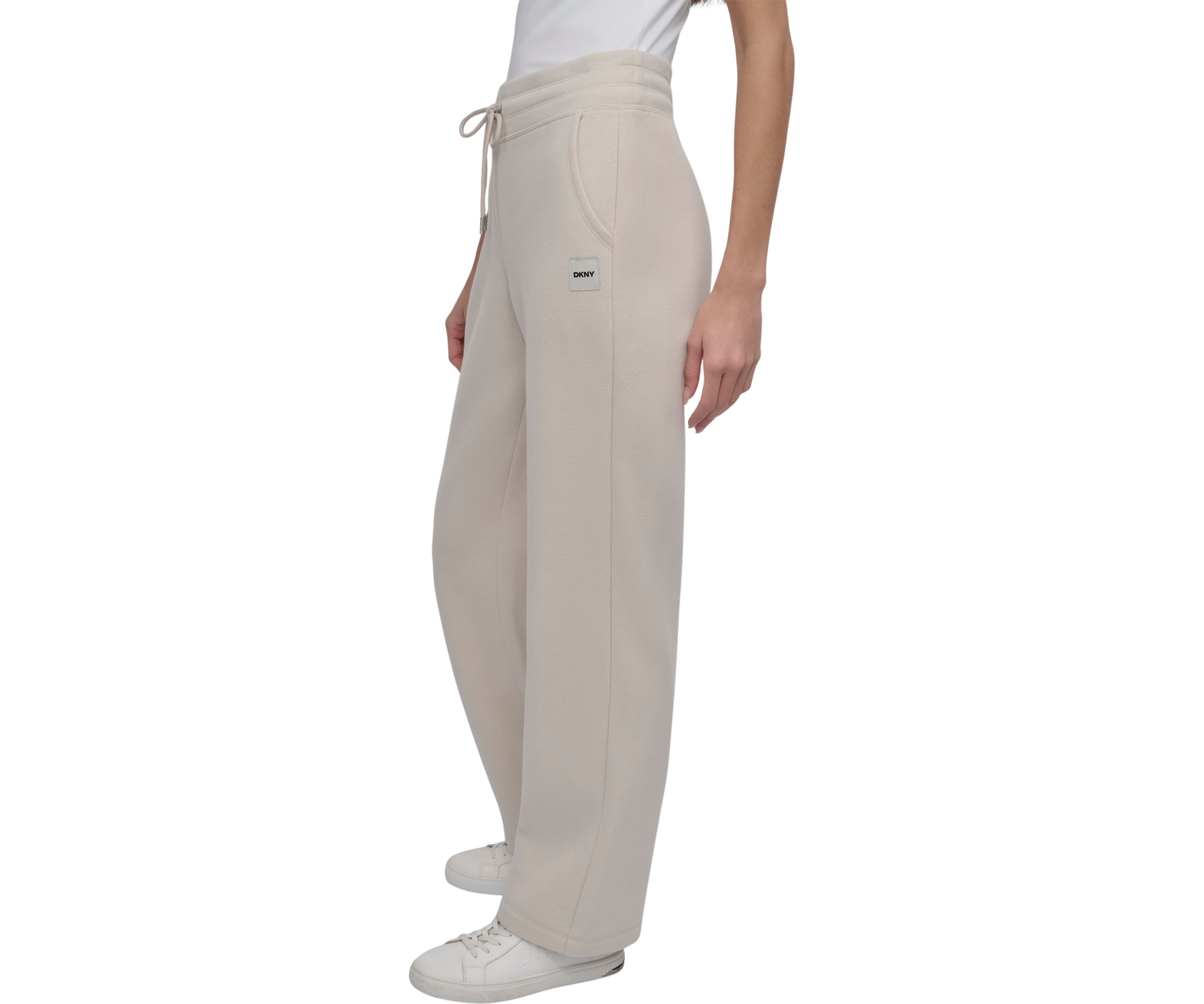 Tonal Logo Patch Track Pants with Pockets 