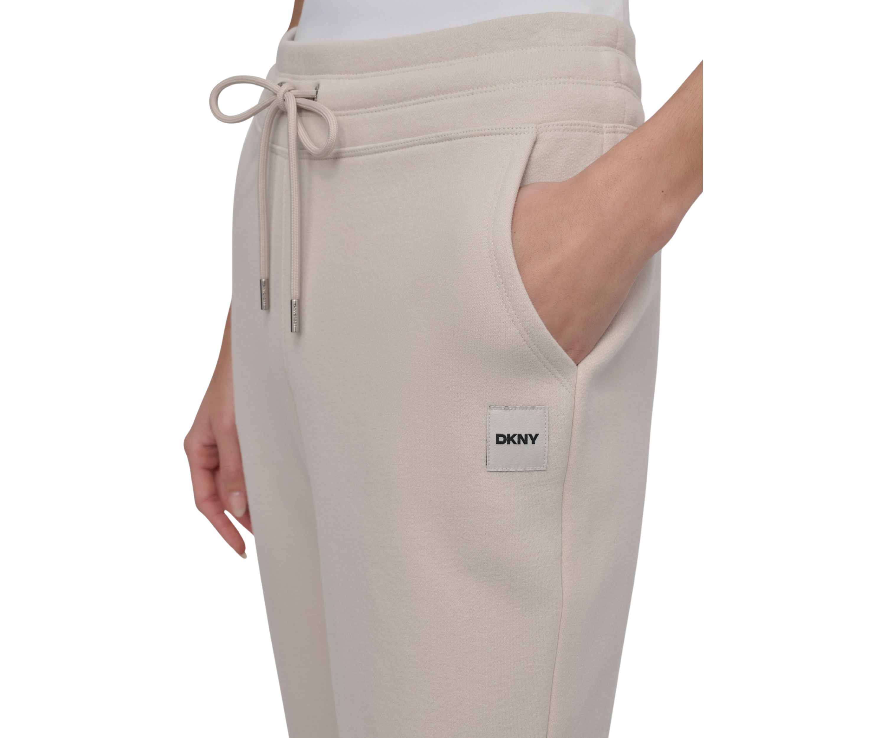 Tonal Logo Patch Track Pants with Pockets 