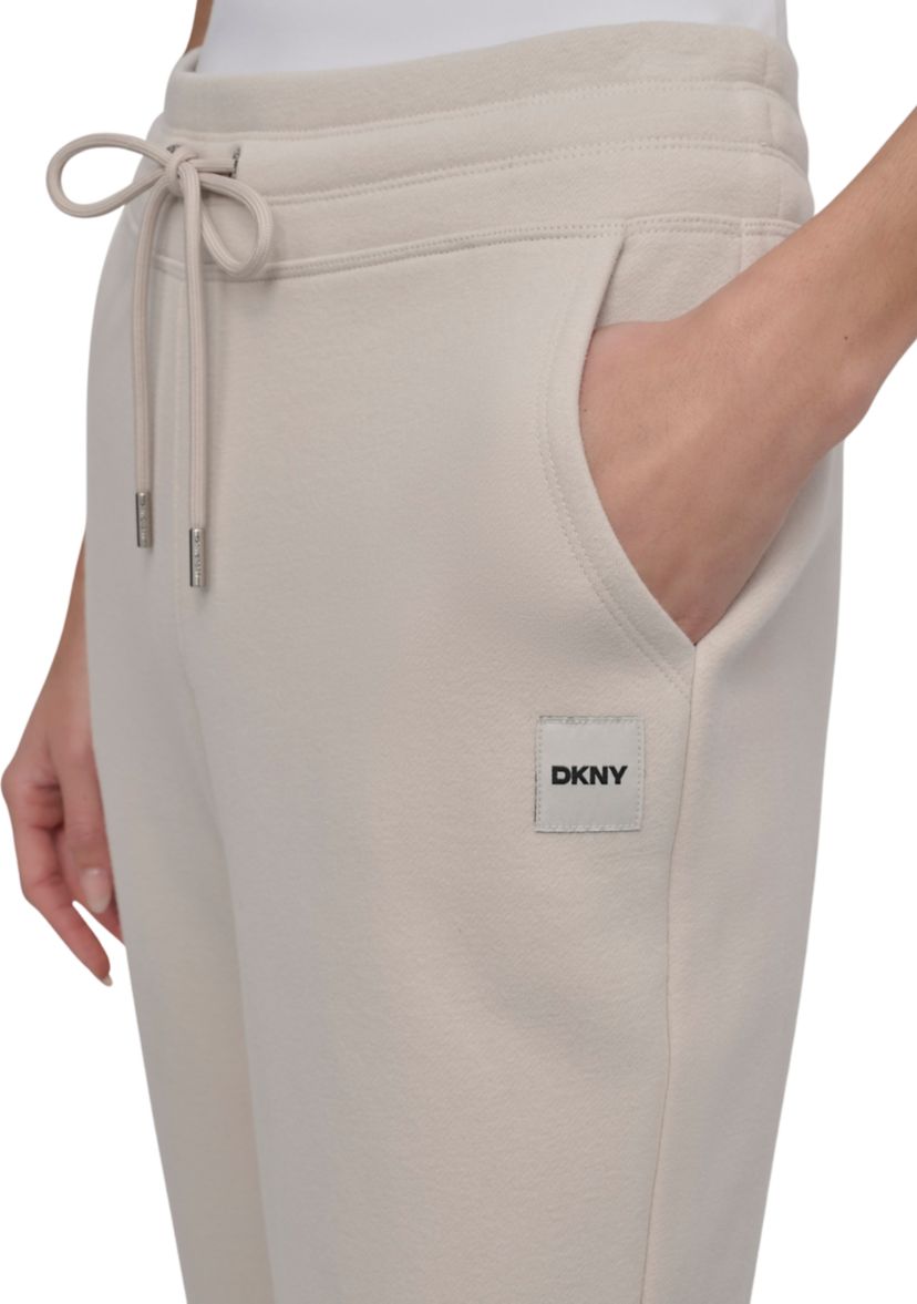 Tonal Logo Patch Track Pants with Pockets 