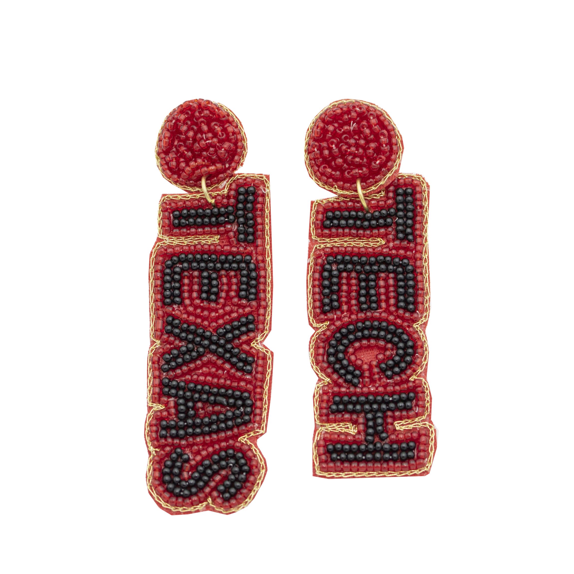Beaded Earrings - NCAA Licensed
