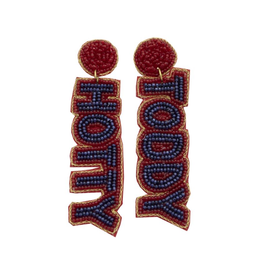 Beaded Earrings - NCAA Licensed