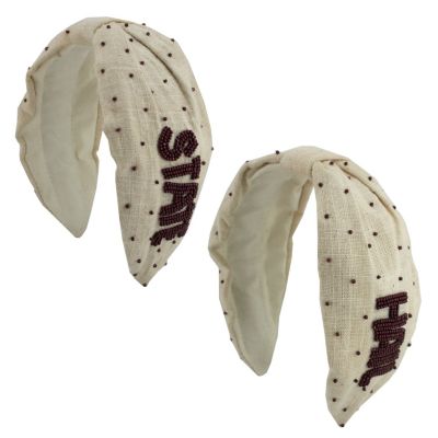 NCAA Beaded Headband Mississippi State