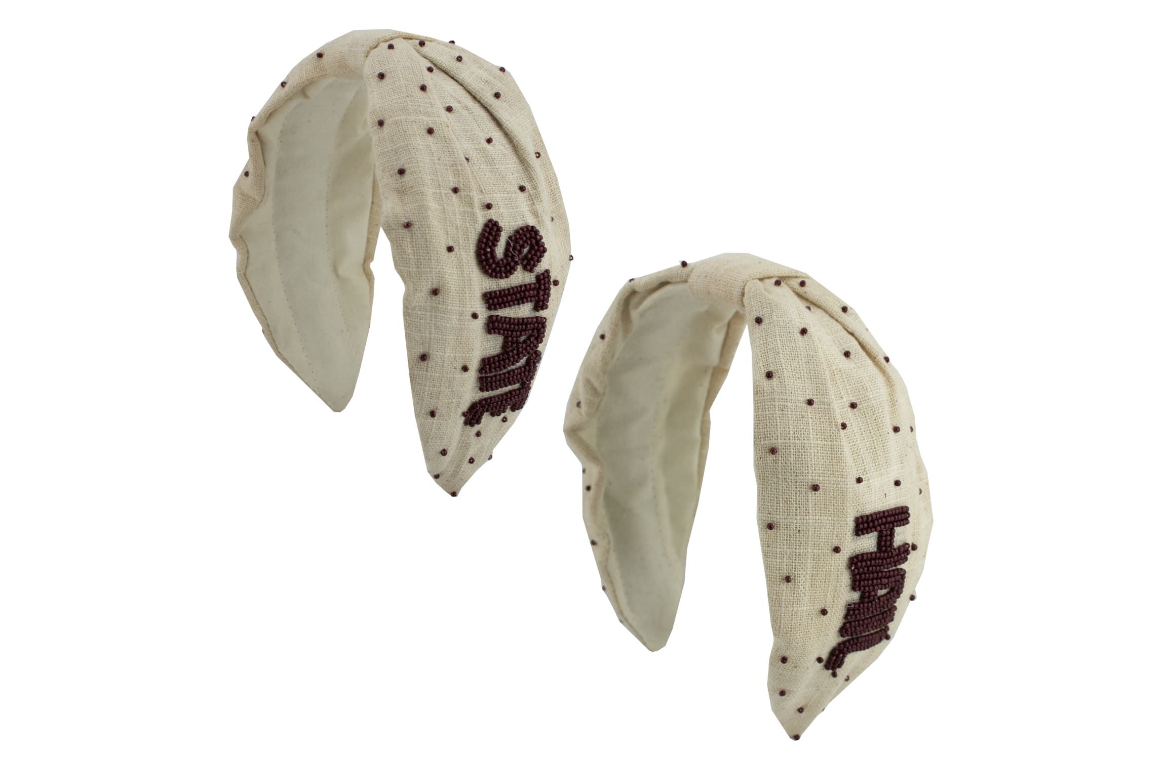 NCAA Beaded Headband Mississippi State