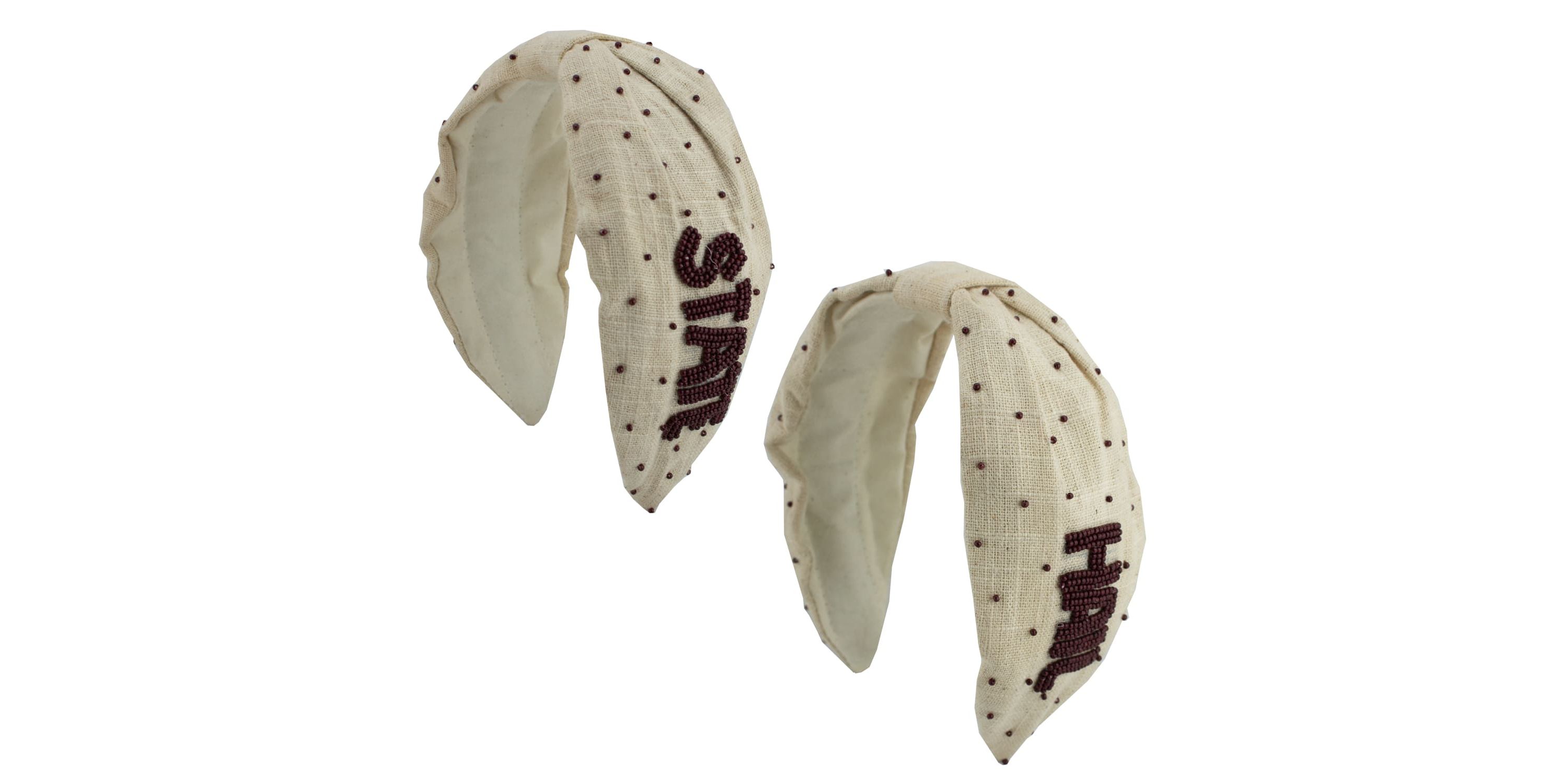 NCAA Beaded Headband Mississippi State