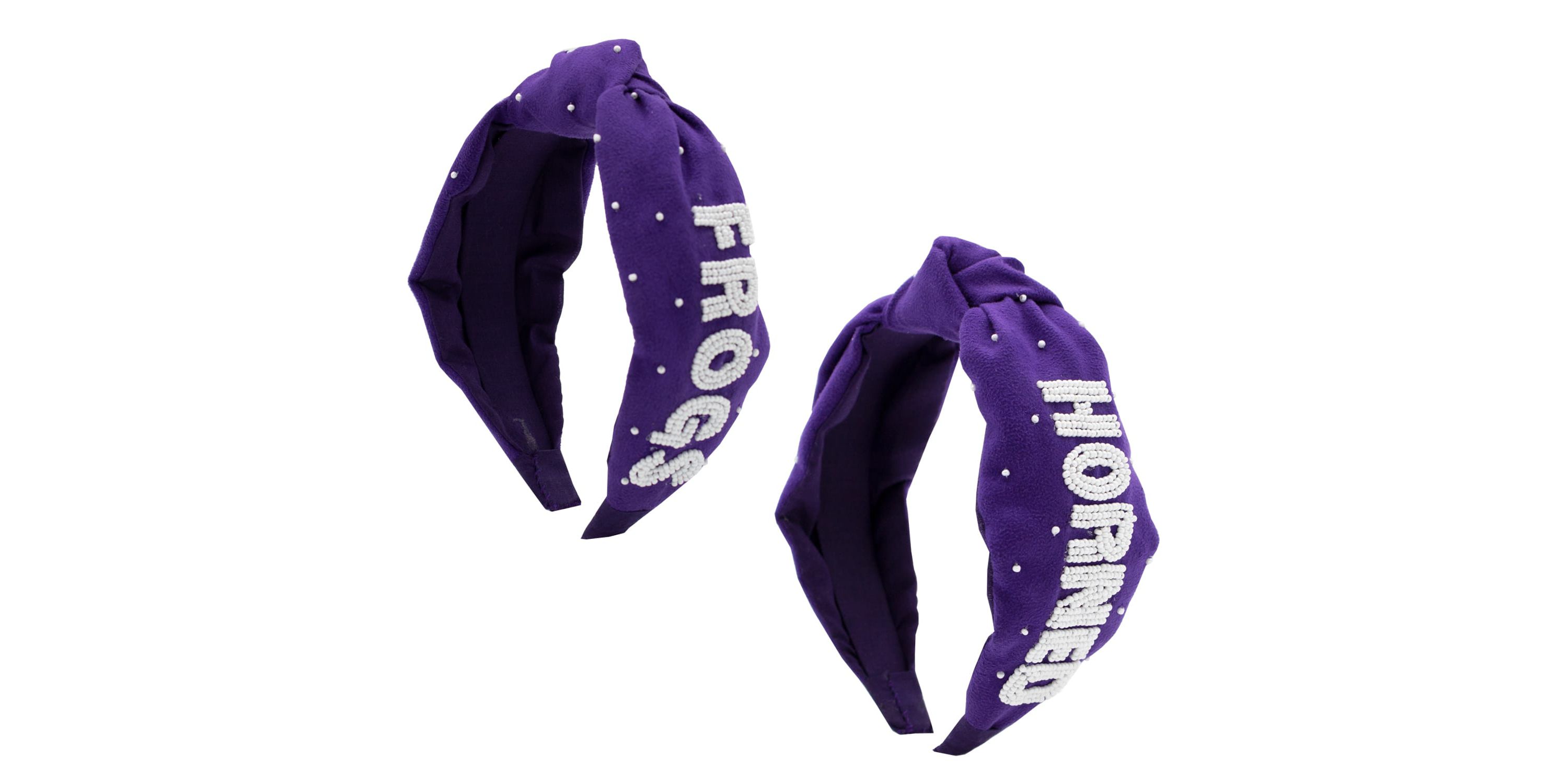 NCAA Beaded Headband TCU
