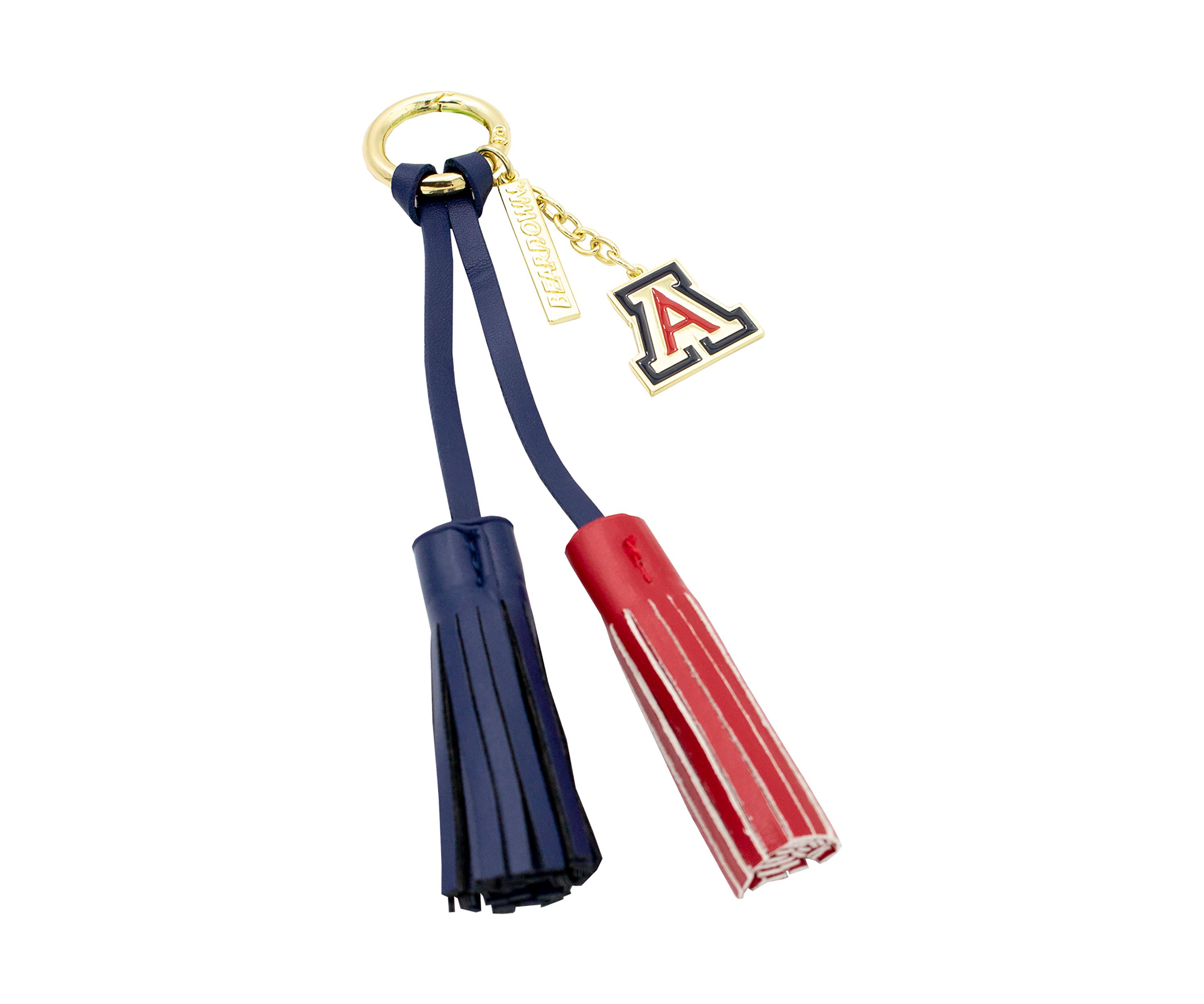 NCAA University of Arizona Tassel Keychain With Charm