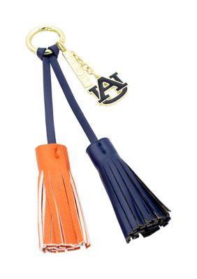 NCAA Auburn University Tassel Keychain With Charm