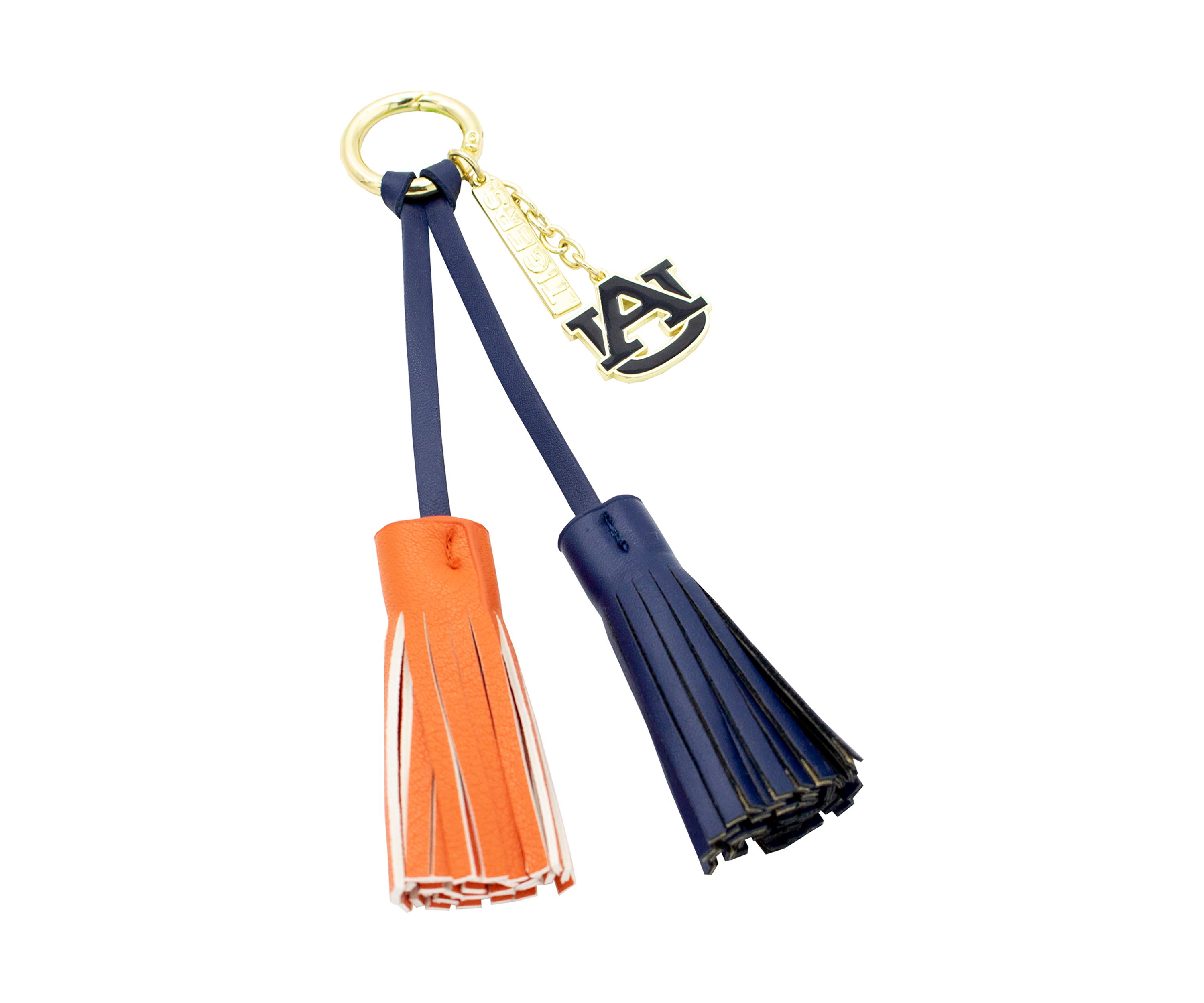 NCAA Auburn University Tassel Keychain With Charm