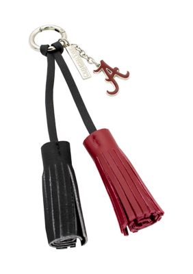 NCAA University of Alabama Tassel Keychain With Charm