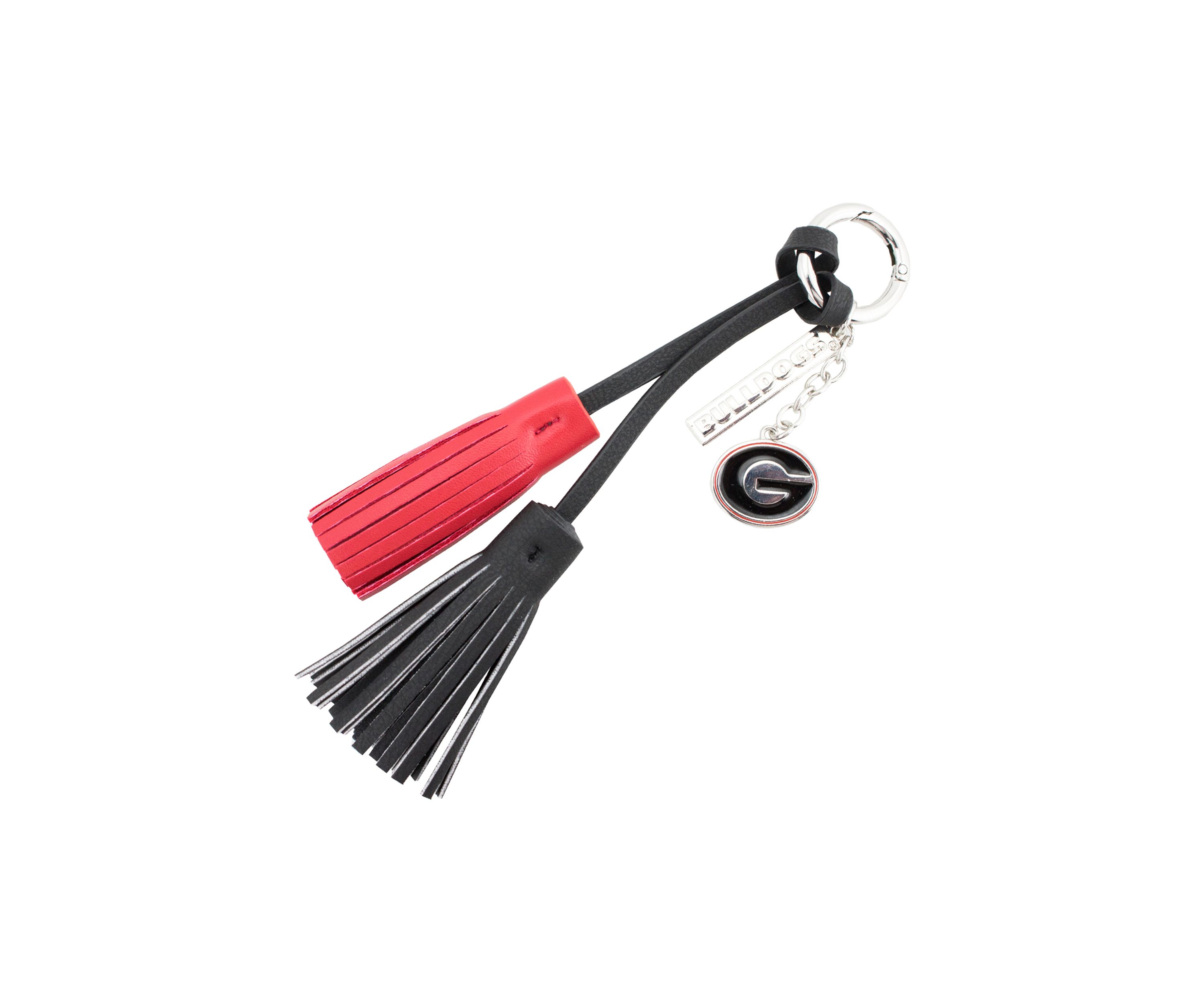 NCAA University of Georgia Tassel Keychain With Charm