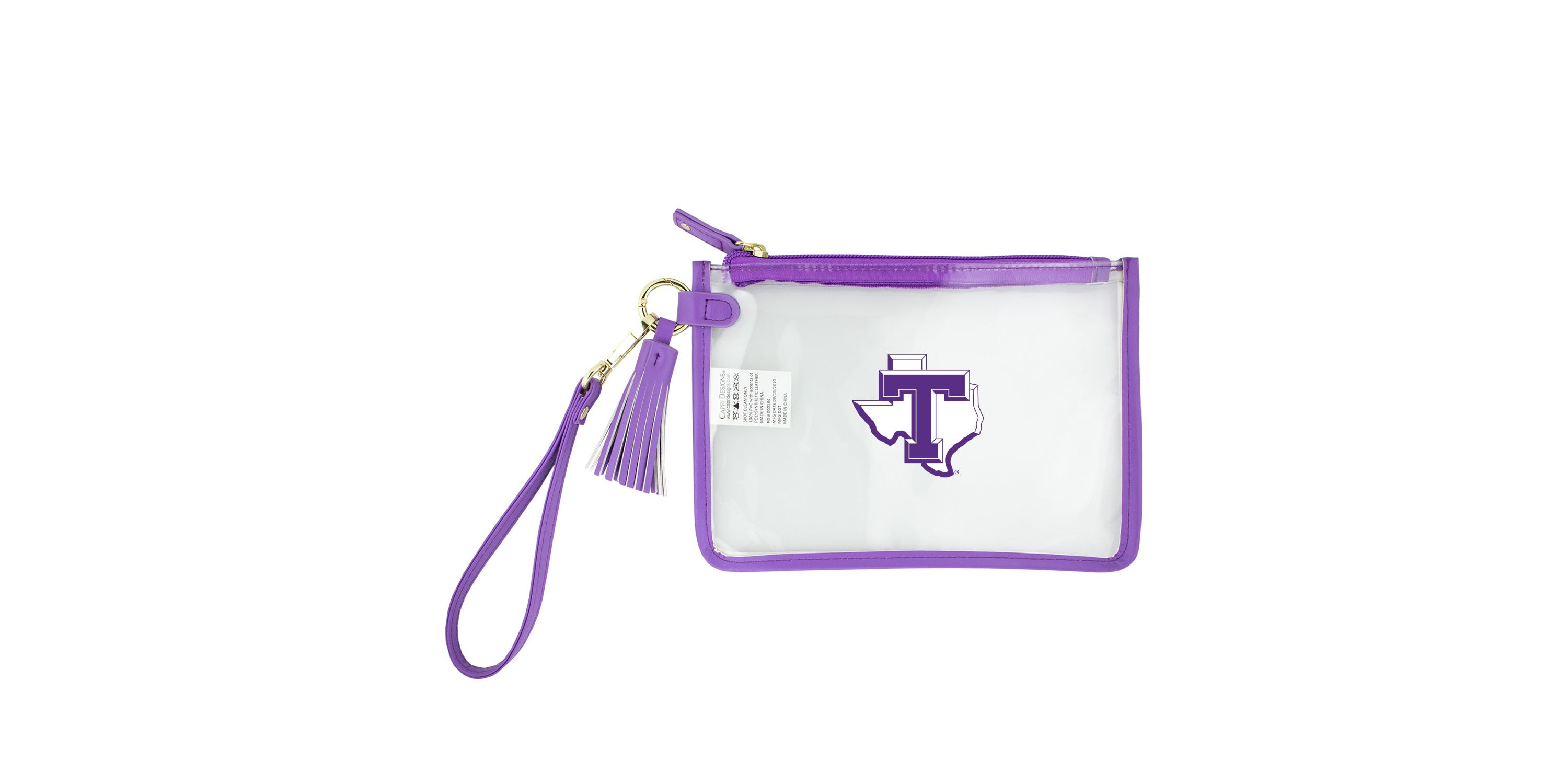Clear Wristlet - NCAA Licensed